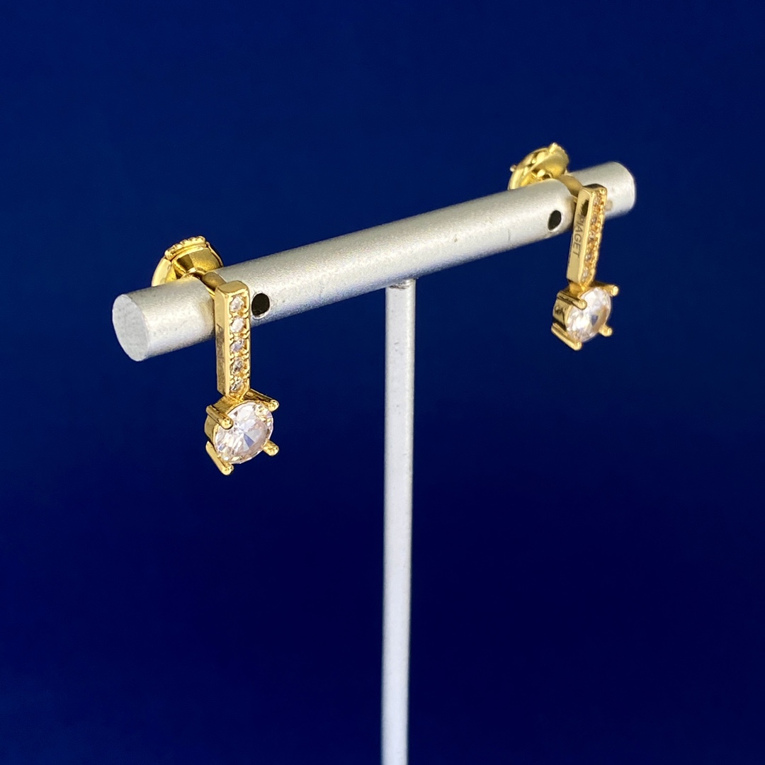 Han’s Fashion Shine-Drive Earrings: Brass with 18k Gold, Gold and Silver Options - 图片 5