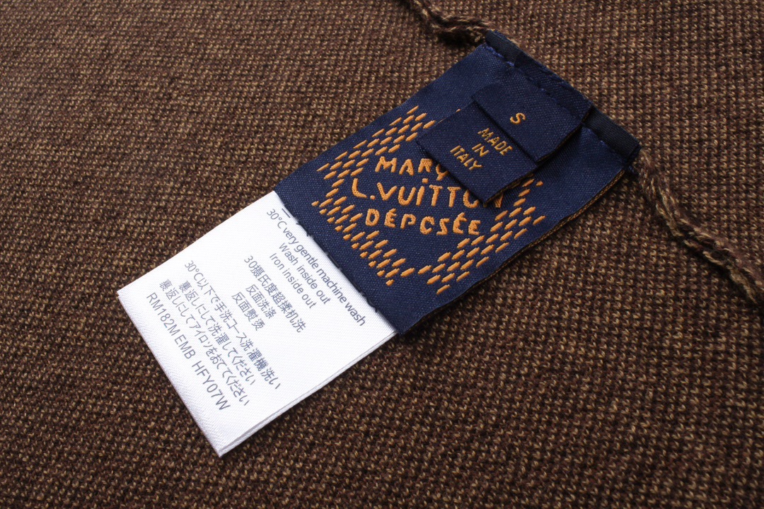路易威登/Louis Vuitton 春夏新款 棋盘格水钻贴饰圆领针织短袖