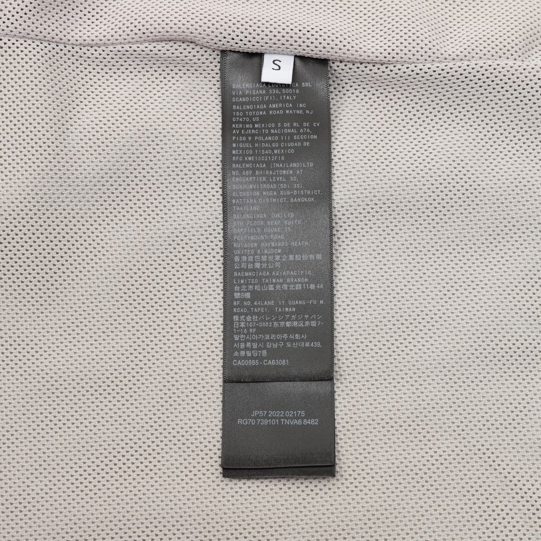 0 Balenciaga/巴黎世家 字母刺绣拉链连帽夹克外套