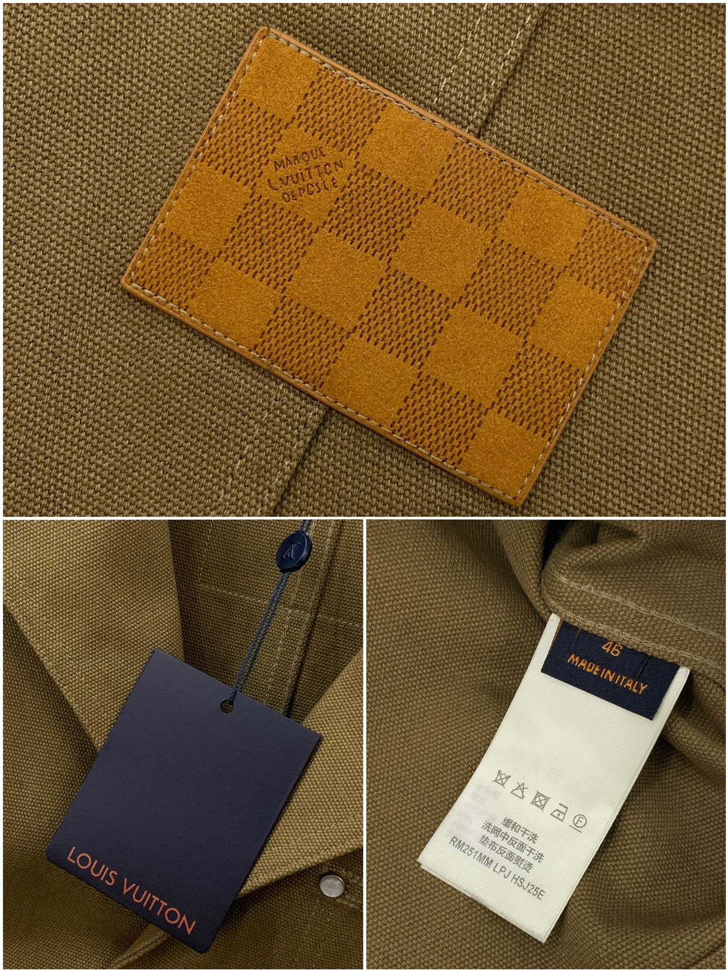 ，LouisVuitton 路易威登，2025春季最新款，专柜同步有售，原单狠货，时尚休闲翻领外套，上身