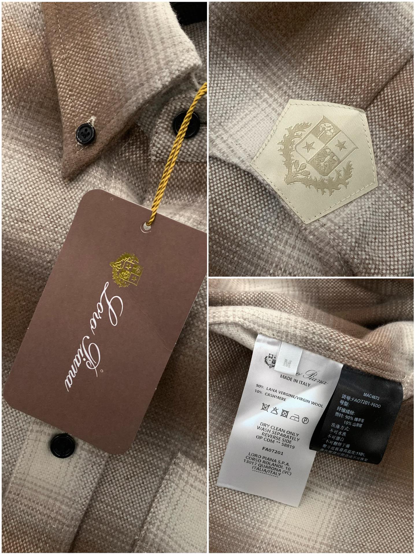 ，LP(Loro Piana )，2025春季最新品，专柜同步有售，原单狠货，时尚休闲衬衫外套，采用进口