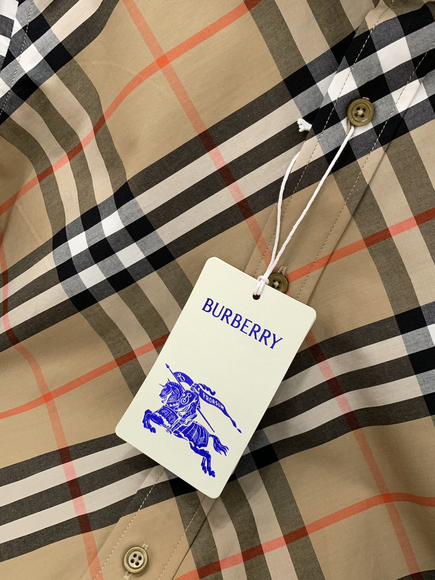 ，Burberry 巴宝莉，2025春夏最新品，专柜同步有售，原单狠货，时尚休闲长袖衬衫，进口原版面料，