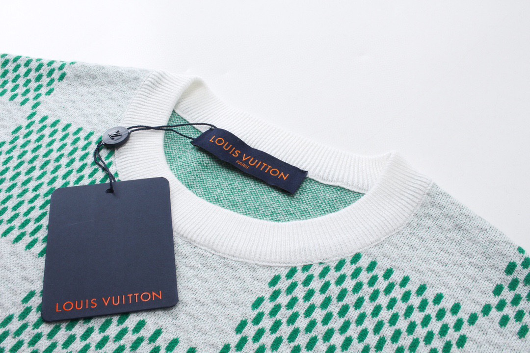 路易威登/Louis Vuitton 夏季新品 棋盘格针织圆领短袖