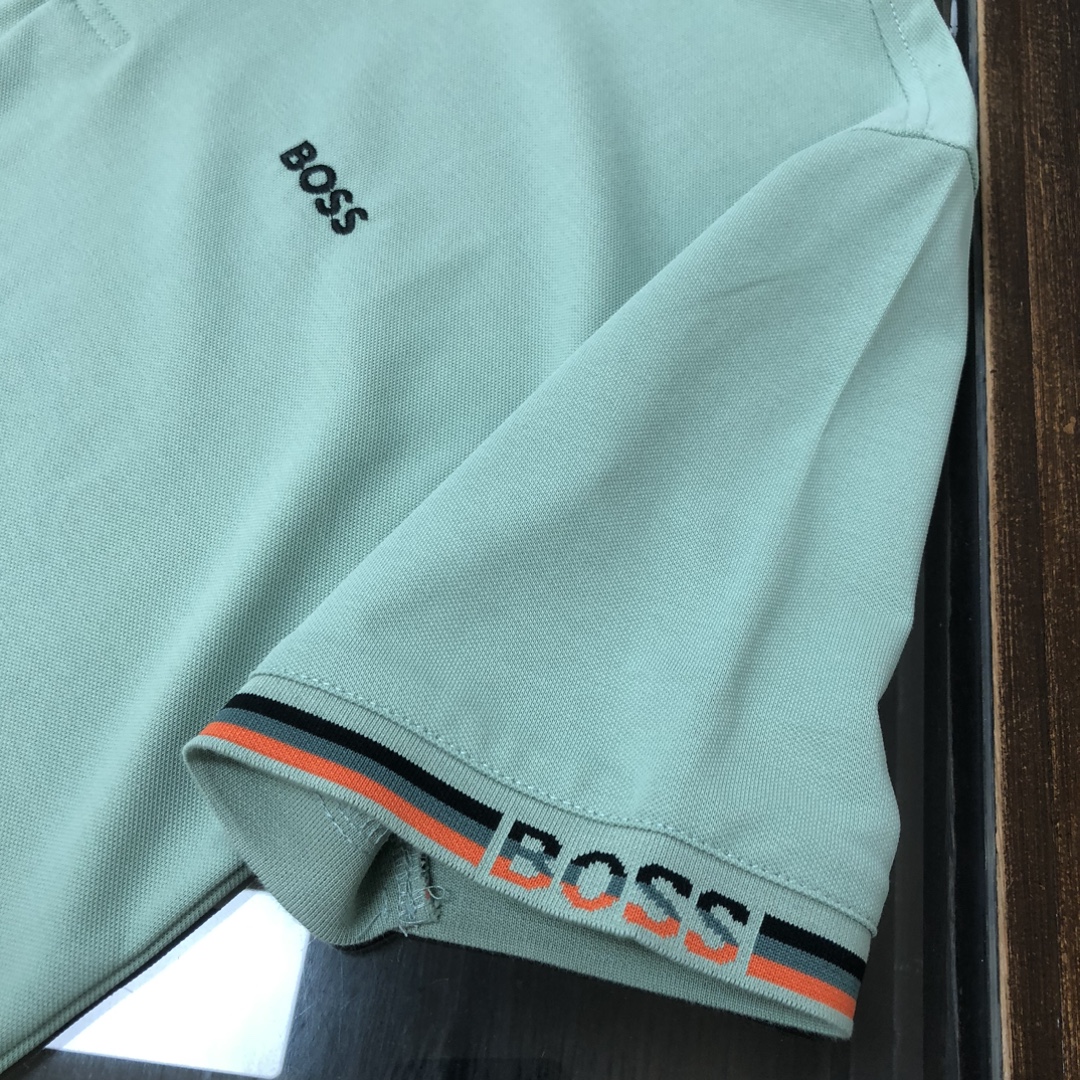  A🍃BOSS  2025最新款男士短袖Polo衫，品牌最新设计元素！既不单调也不复杂,恰到好处的展现品