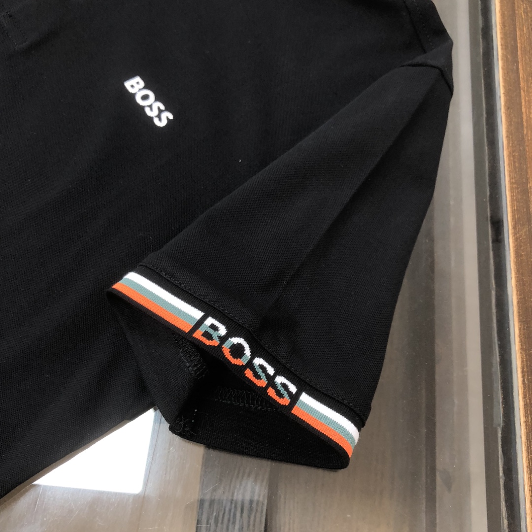  A🍃BOSS  2025最新款男士短袖Polo衫，品牌最新设计元素！既不单调也不复杂,恰到好处的展现品