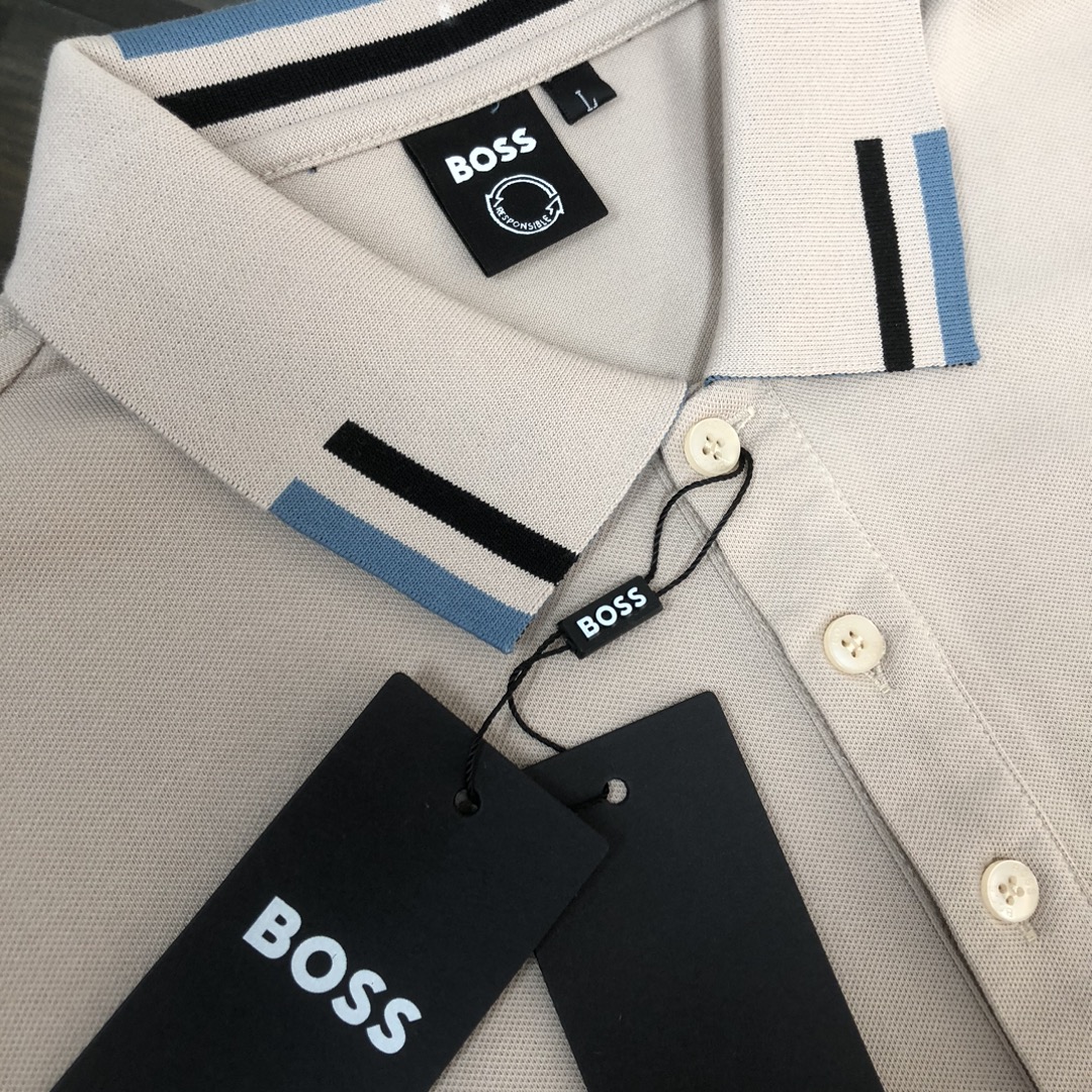  A🍃BOSS  2025最新款男士短袖Polo衫，品牌最新设计元素！既不单调也不复杂,恰到好处的展现品