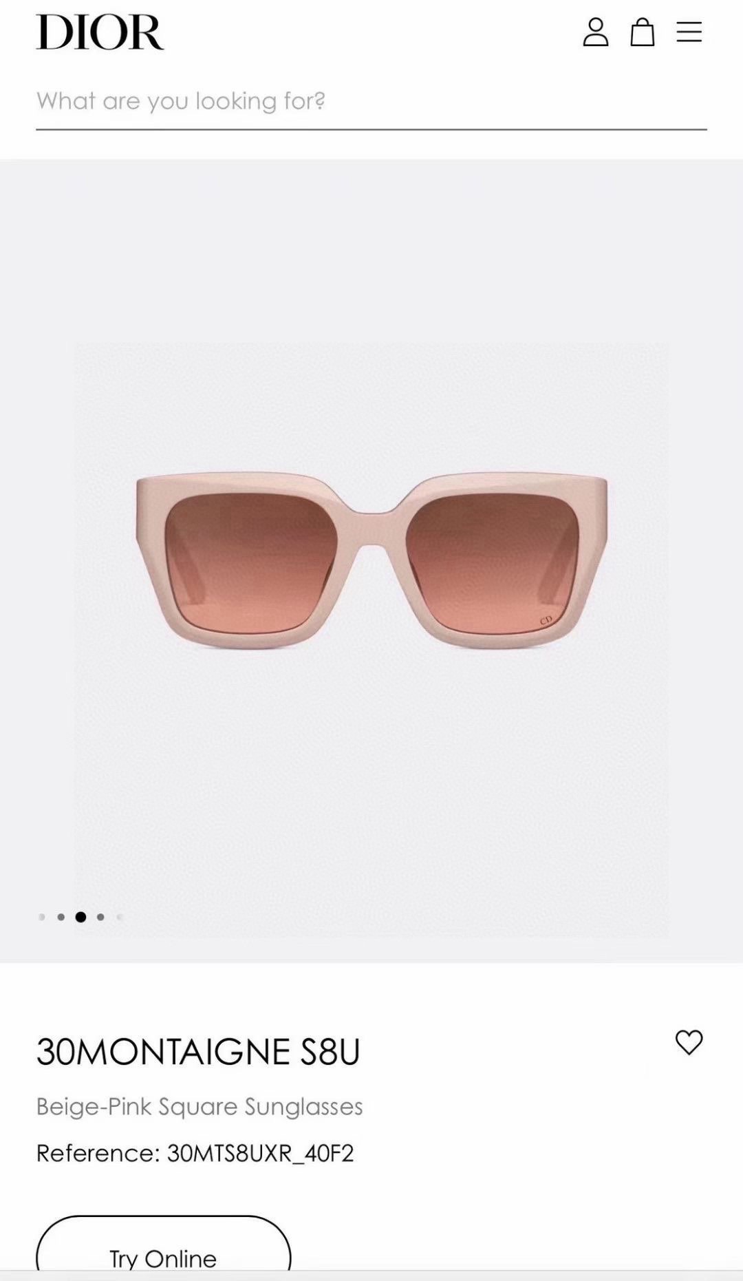  ‼️ 官网图 DIO*每付都有独立编码
Dio*30MONTAIGNE S8U
SIZE：54口19-