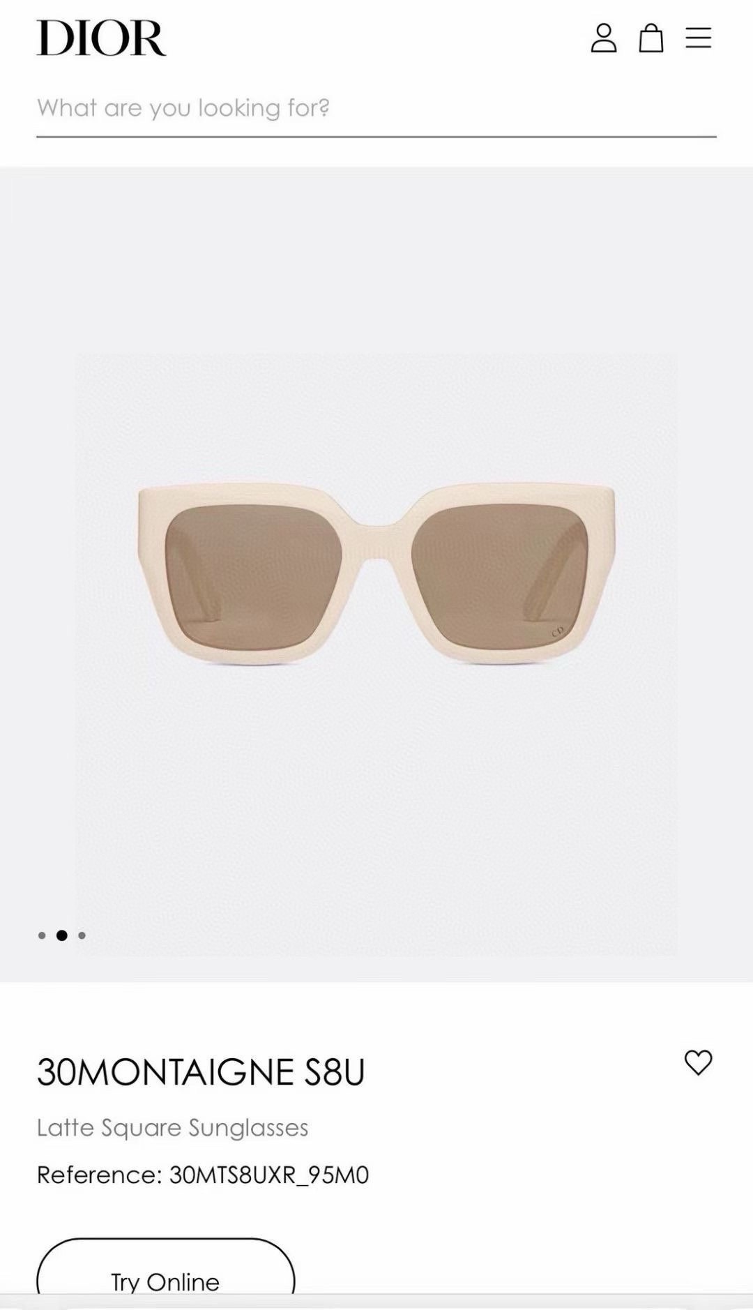  ‼️ 官网图 DIO*每付都有独立编码
Dio*30MONTAIGNE S8U
SIZE：54口19-