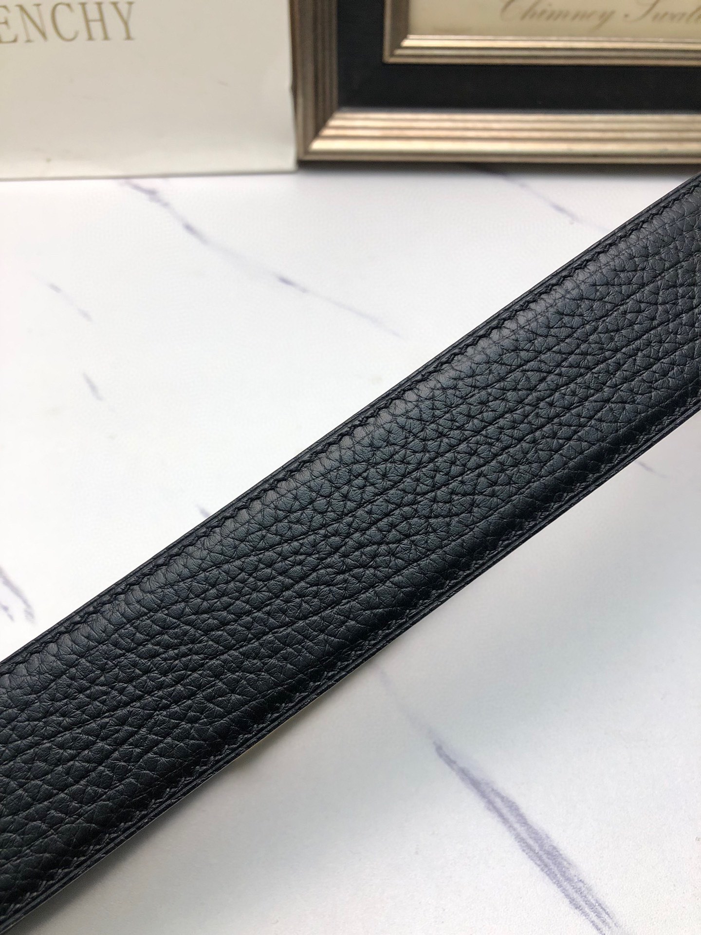 Men’s Lynch Belt with Deer Skin Lining and Symbol Decoration, 4.0 Counter Width - 图片 8