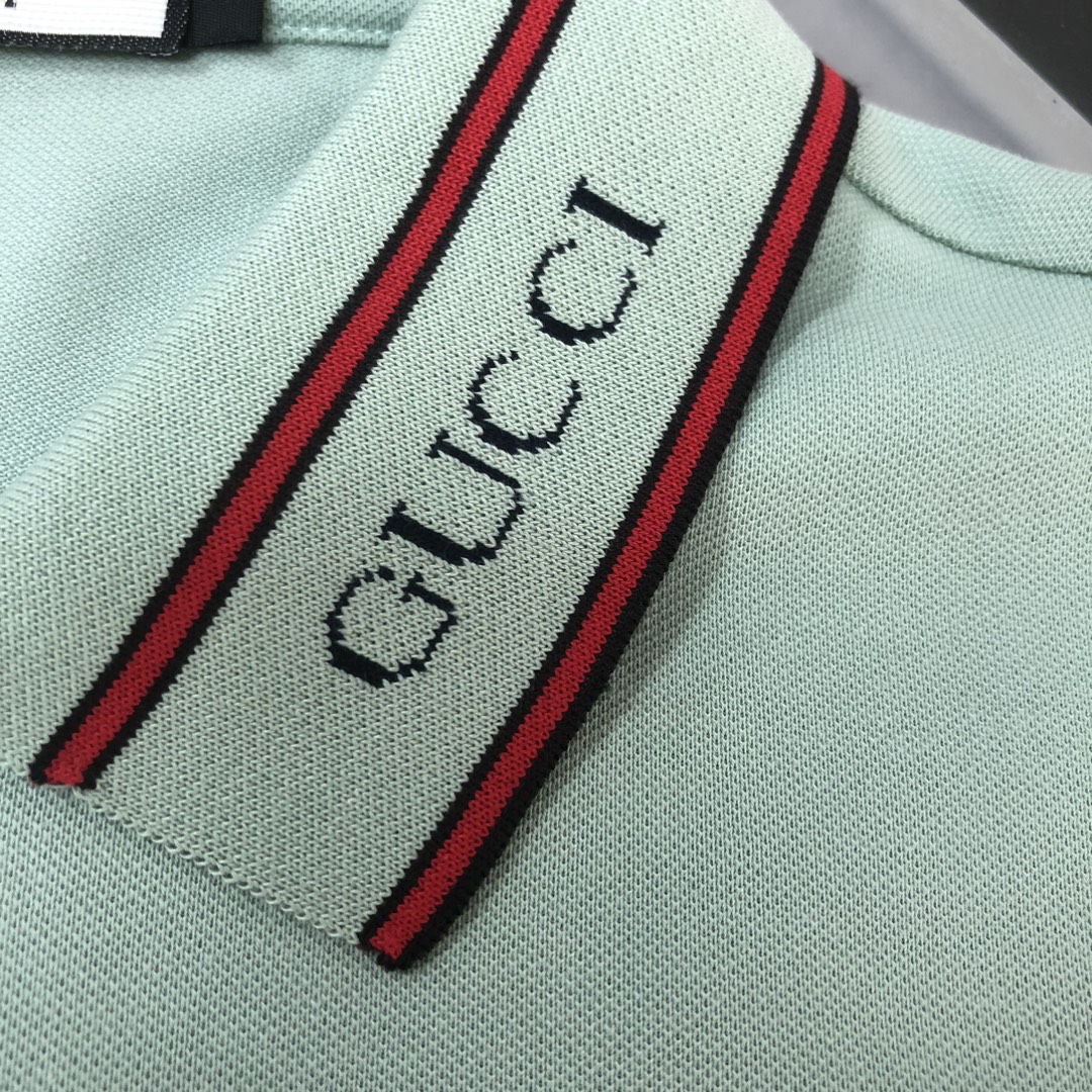  A🌟GUCCI  古驰   2025最新款男士短袖Polo衫，品牌最新设计元素！既不单调也不复杂,恰到