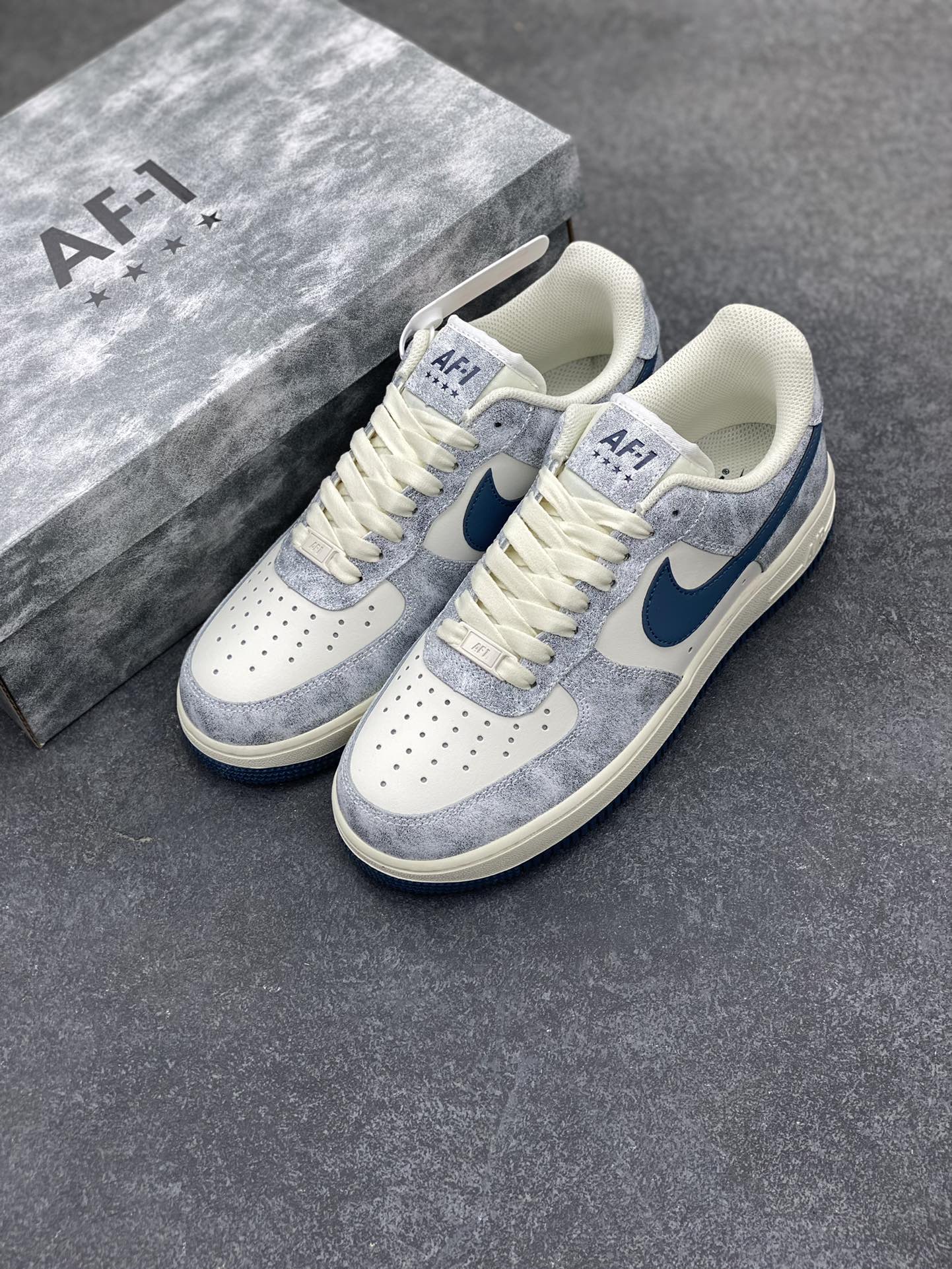 图片[8]-Nike Air Force 1 Low ’07 岩青 配色 空军一号低帮休闲板鞋 原厂定制皮料 定制鞋盒 原楦原纸板 纯正版型 正品NFC感应芯片 高清洁度 内置全掌气垫 货号：BX5815-535 尺码：36 36.5 37.5 38 38.5 39 40 40.5 41 42 42.5 43 44 44.5 45-选品中心