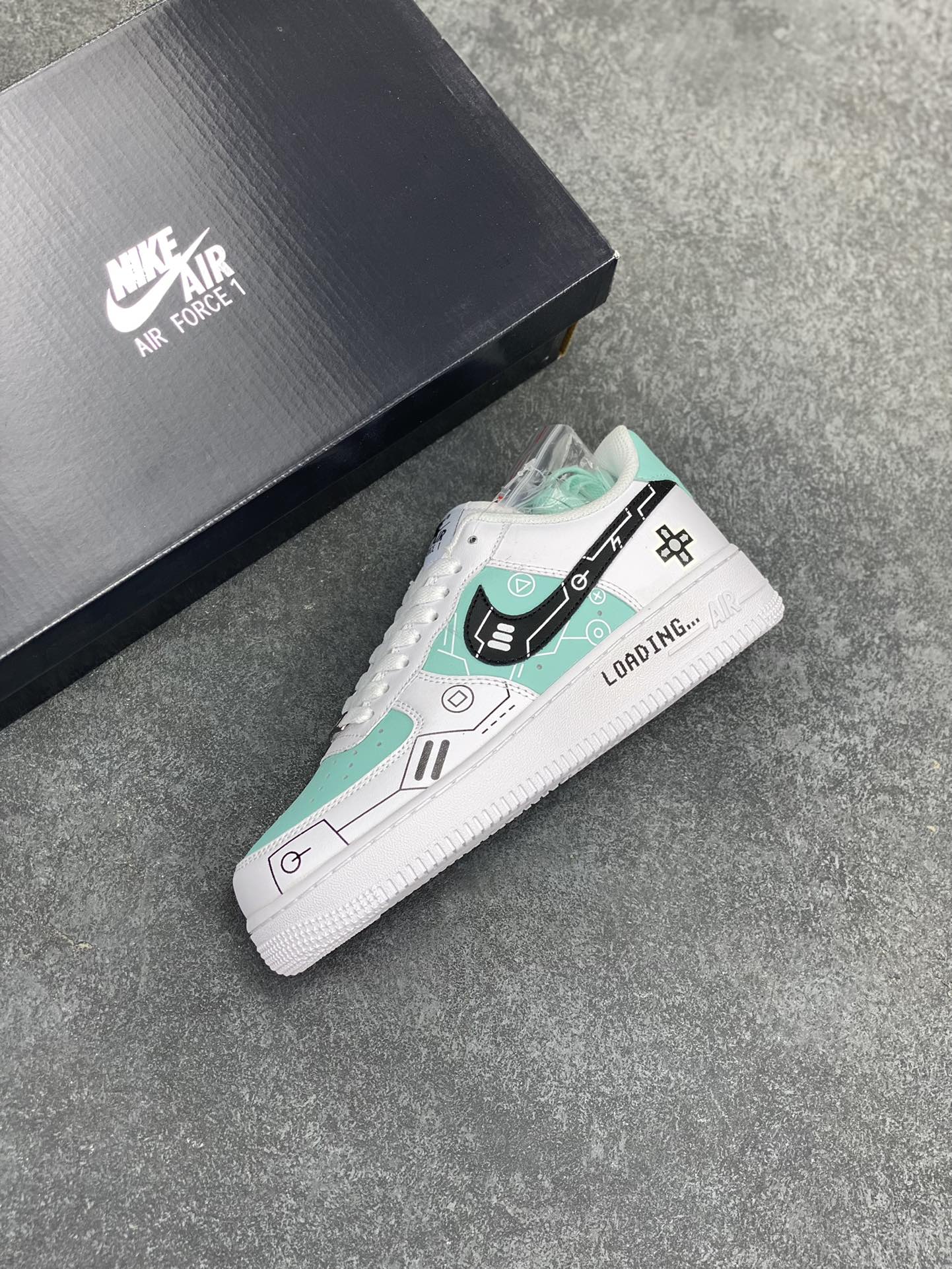 图片[7]-PS5电玩主题Nike Air Force 1 Low’07 冰绿 空军一号低帮休闲板鞋 定制皮料 原楦原纸板 纯正空军版型 内置全掌气垫 货号：CW2288-114 尺码：36 36.5 37.5 38 38.5 39 40 40.5 41 42 42.5 43 44 44.5 45-选品中心