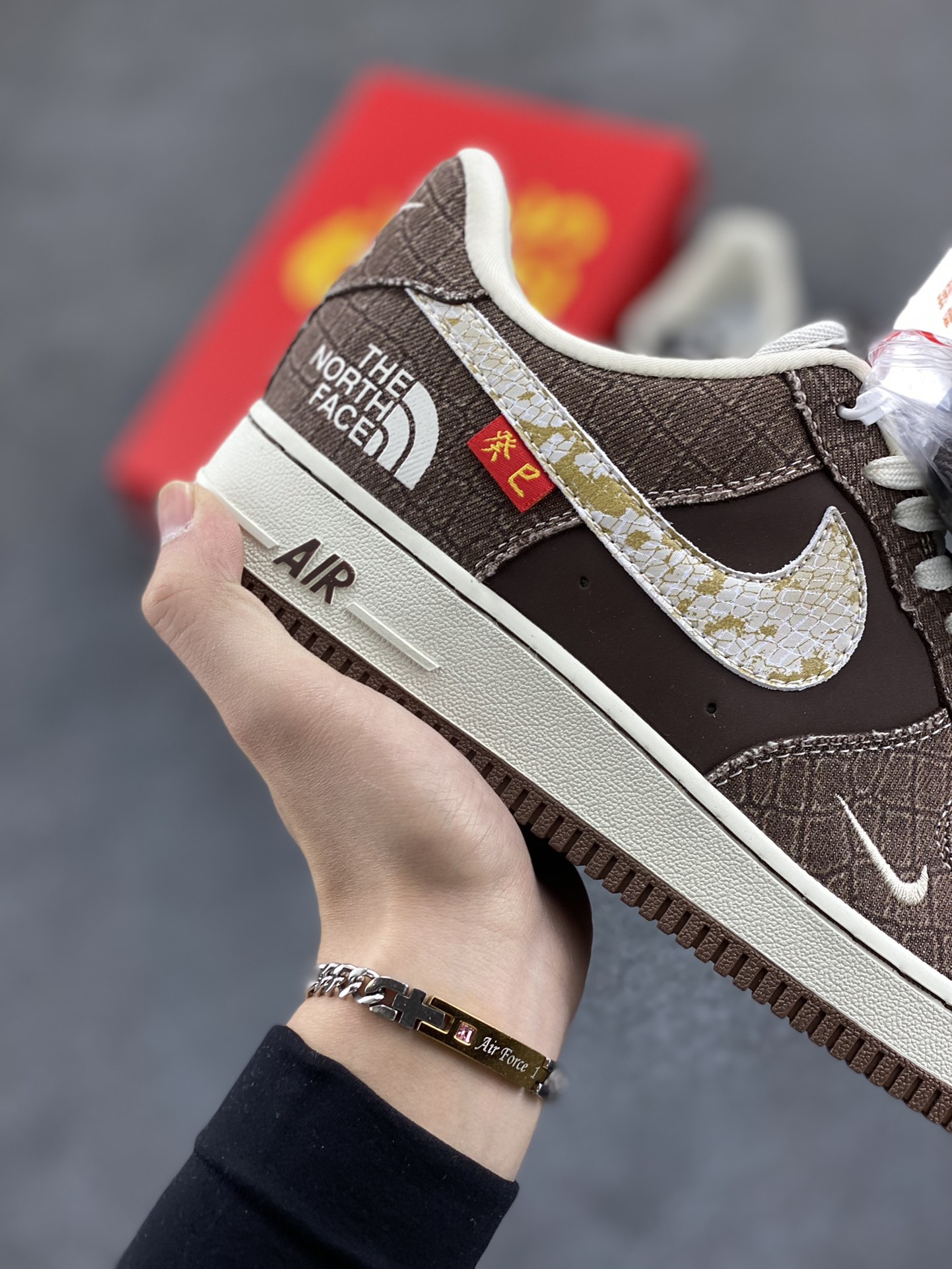 图片[6]-Nk Air Force 1‘07 Low 北面联名 空军一号低帮休闲板鞋  #原楦头原纸板 原装鞋盒 定制五金配件 内置全掌气垫 原厂鞋底 货号：CH6336-524  尺码：36 36.5 37.5 38 38.5 39 40 40.5 41 42 42.5 43 44 44.5 45-选品中心