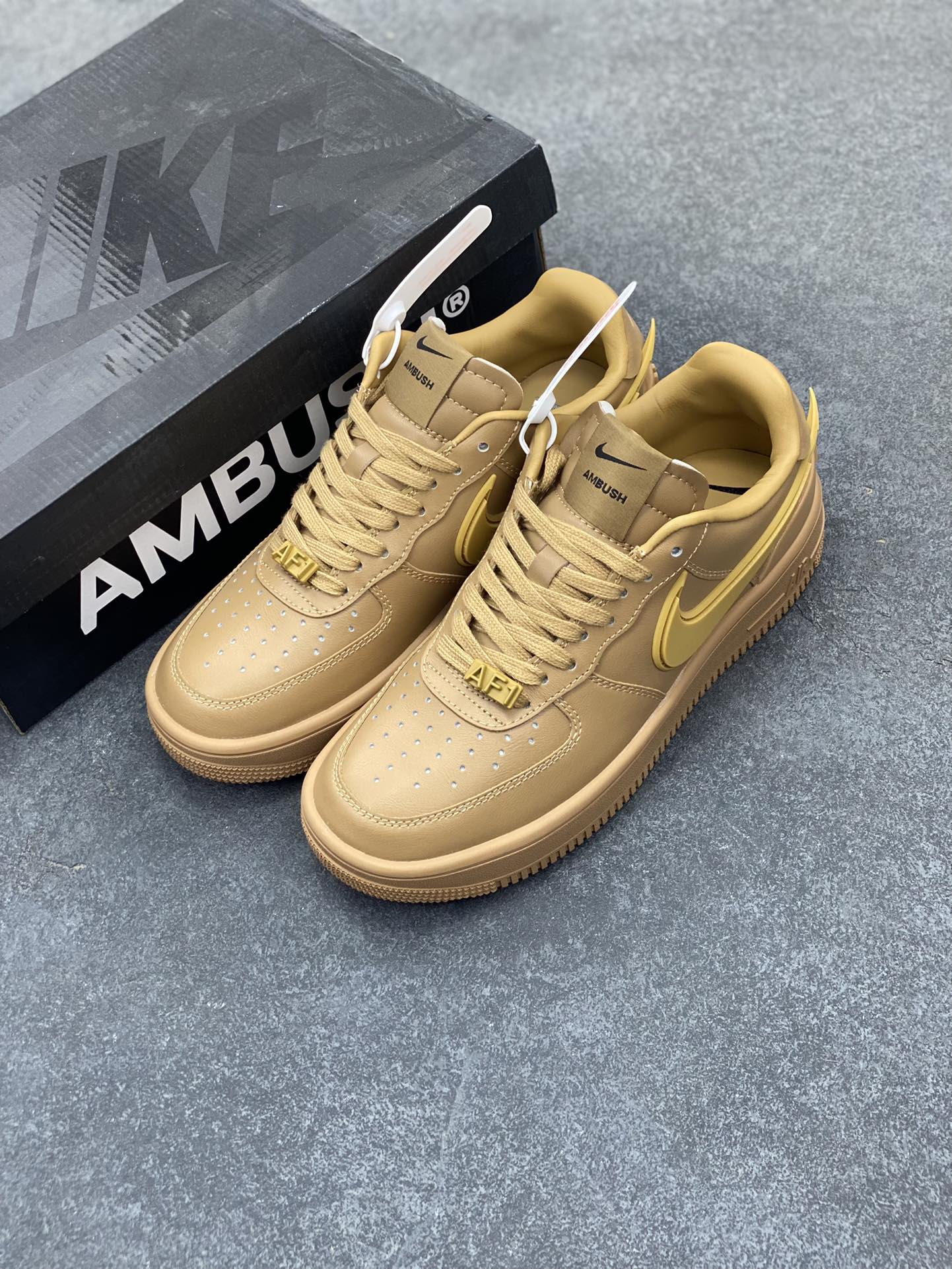 图片[8]-韩裔美籍设计师Yoon Ahn主理时尚品牌AMBUSH x Nike Air Force 1 Low SP\”Phantom\”空军一号宽底版系列低帮百搭休闲运动板鞋 货号：DV3464-8002 尺码：36 36.5 37.5 38 38.5 39 40 40.5 41 42 42.5 43 44 44.5 45-选品中心