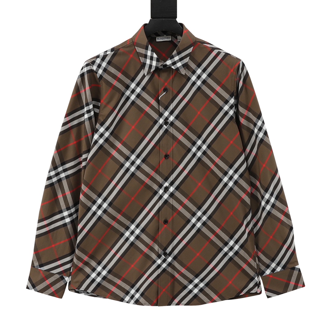 Burberry/巴宝莉 格纹棉质长袖衬衫