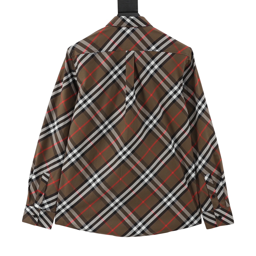 Burberry/巴宝莉 格纹棉质长袖衬衫