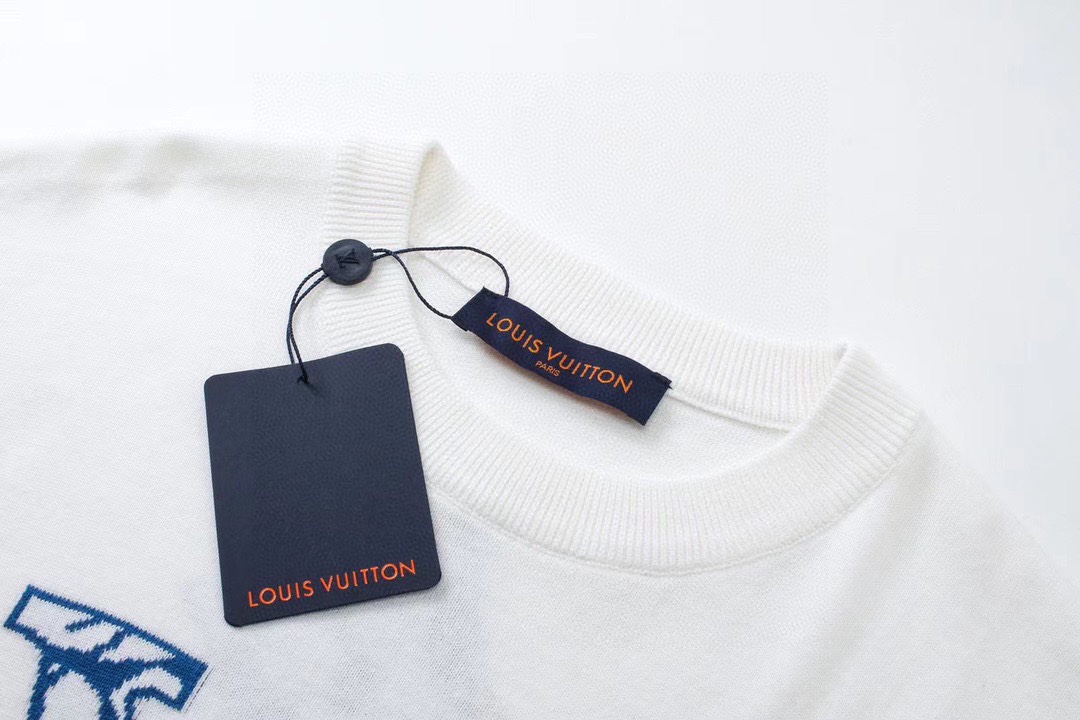 路易威登/Louis Vuitton 夏季新款 登山滑雪针织圆领短袖T恤