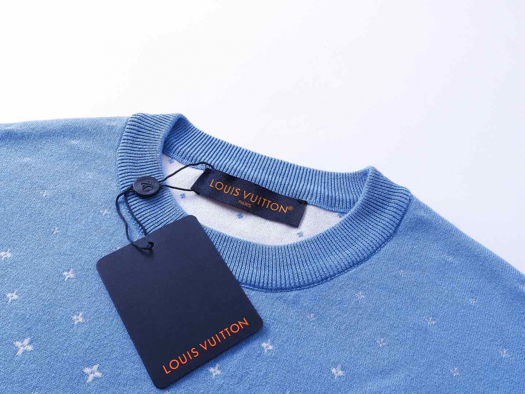 路易威登/Louis Vuitton 夏季新款 雪花渐变针织圆领短袖