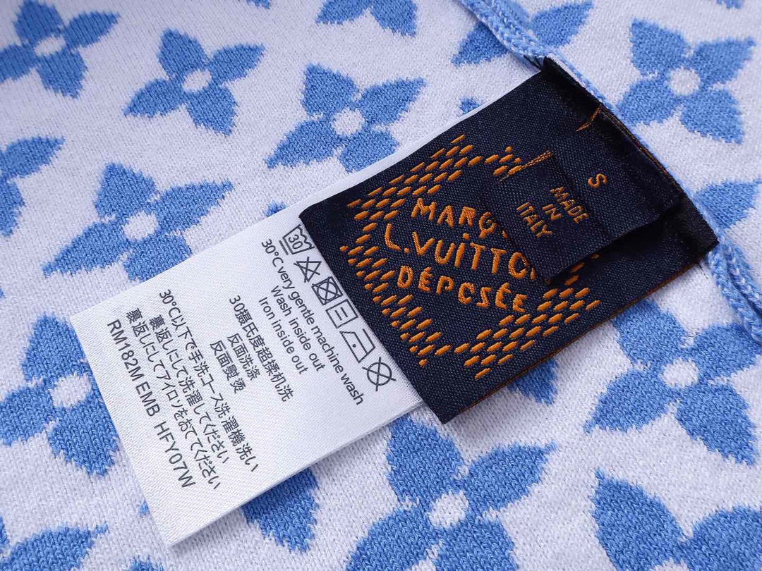 路易威登/Louis Vuitton 夏季新款 雪花渐变针织圆领短袖