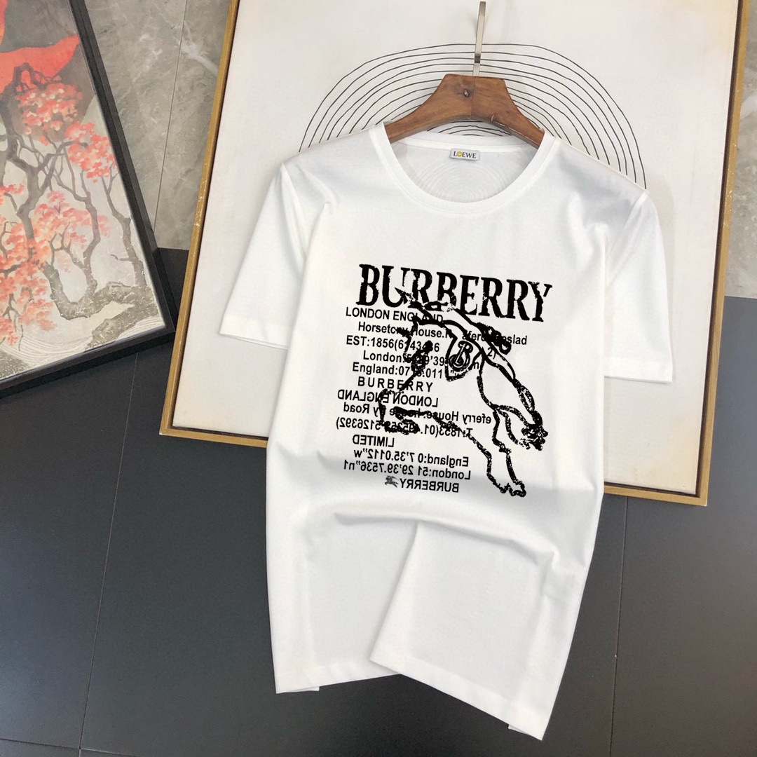 Burberry 品牌【BURBERRY 巴宝莉】(胖子福音) 男士休闲短袖T恤 2025春夏新品