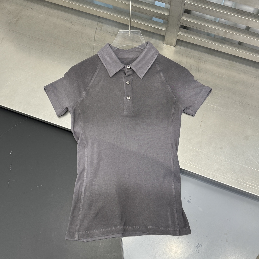  🆕克罗心✝️｜新款洗水喷色短袖polo，人丝人棉面料亲肤柔顺，舒适有型， 尺码SML