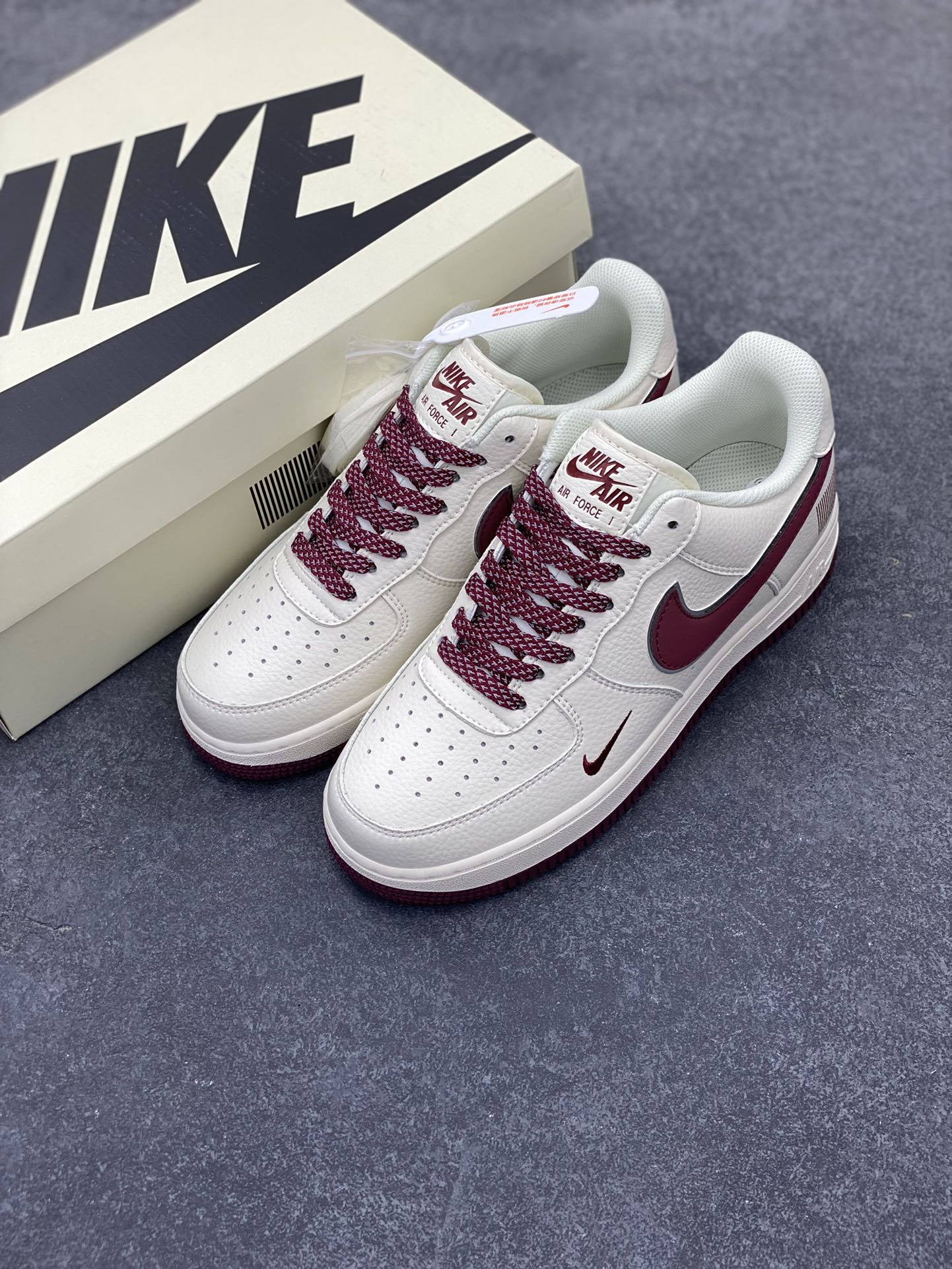 图片[8]-Nike Air Force 1 Low \’07 “二维码”米黑满天星低帮空军一号休闲板鞋 定制皮料 3M反光 原楦原纸板 纯正版型 清洁度完美 内置全掌气垫 货号：CU1836-961 尺码：36 36.5 37.5 38 38.5 39 40 40.5 41 42 42.5 43 44 44.5 45-选品中心