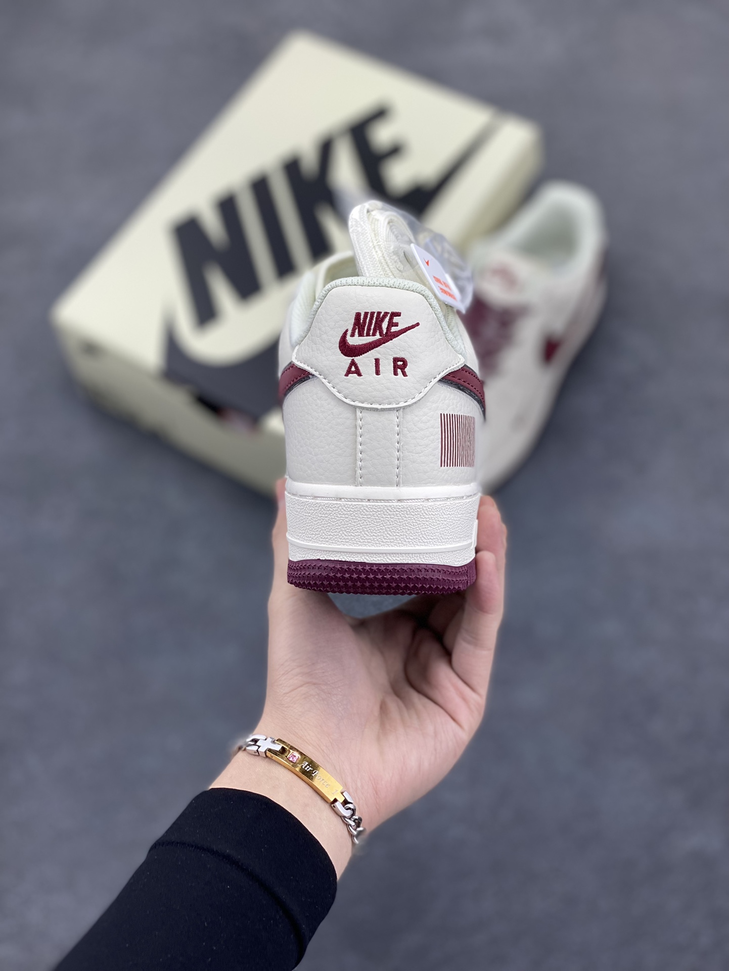 图片[4]-Nike Air Force 1 Low \’07 “二维码”米黑满天星低帮空军一号休闲板鞋 定制皮料 3M反光 原楦原纸板 纯正版型 清洁度完美 内置全掌气垫 货号：CU1836-961 尺码：36 36.5 37.5 38 38.5 39 40 40.5 41 42 42.5 43 44 44.5 45-选品中心
