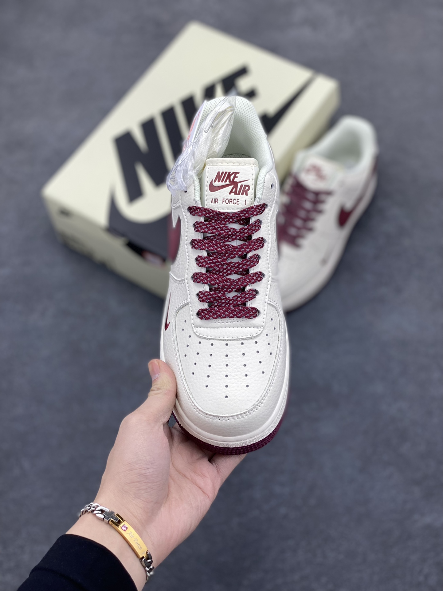 图片[2]-Nike Air Force 1 Low \’07 “二维码”米黑满天星低帮空军一号休闲板鞋 定制皮料 3M反光 原楦原纸板 纯正版型 清洁度完美 内置全掌气垫 货号：CU1836-961 尺码：36 36.5 37.5 38 38.5 39 40 40.5 41 42 42.5 43 44 44.5 45-选品中心