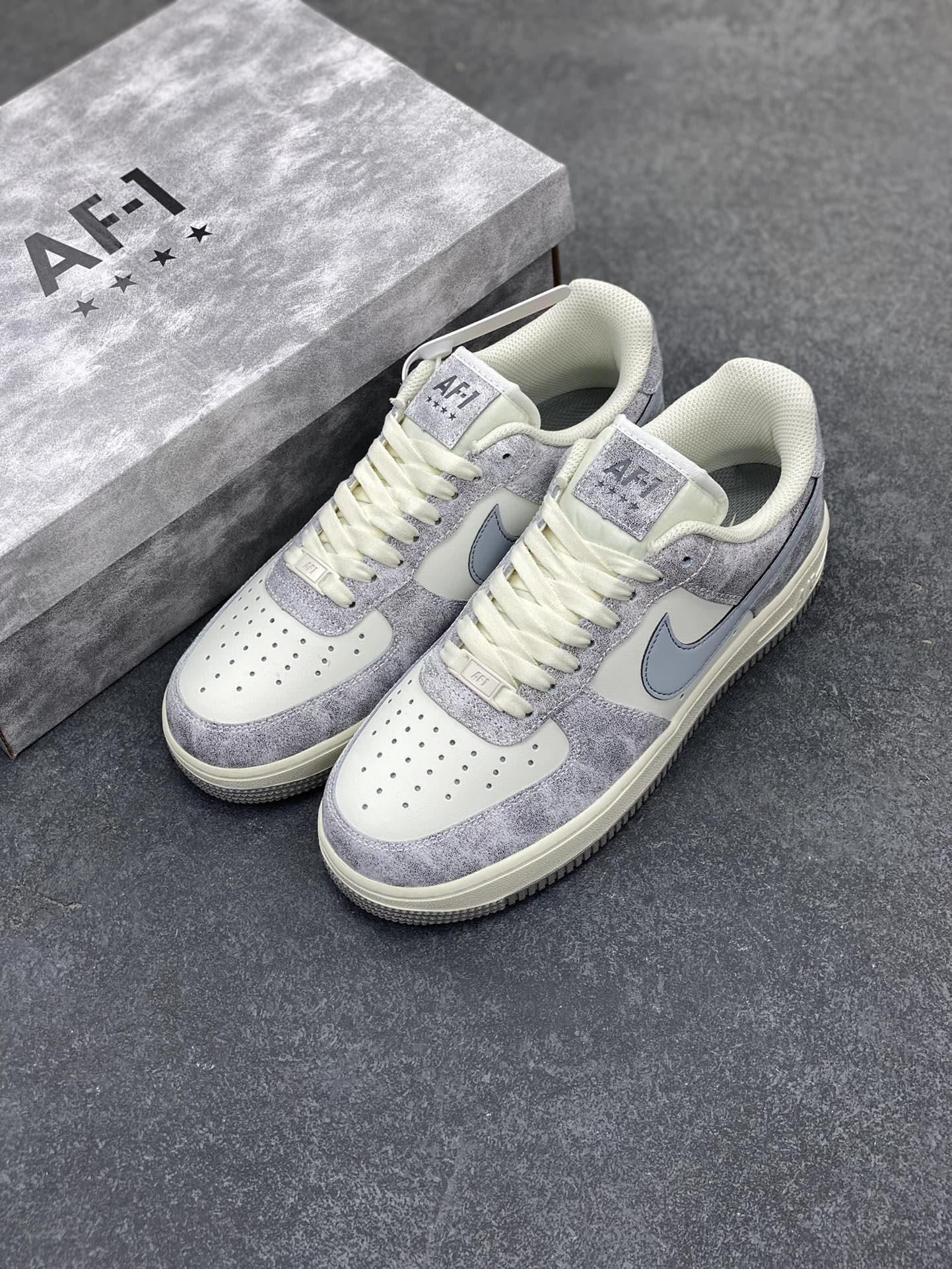 图片[8]-Nike Air Force 1 Low ’07 岩石灰 配色 空军一号低帮休闲板鞋 原厂定制皮料 定制鞋盒 原楦原纸板 纯正版型 正品NFC感应芯片 高清洁度 内置全掌气垫 货号：BL5866-901 尺码：36 36.5 37.5 38 38.5 39 40 40.5 41 42 42.5 43 44 44.5 45-选品中心