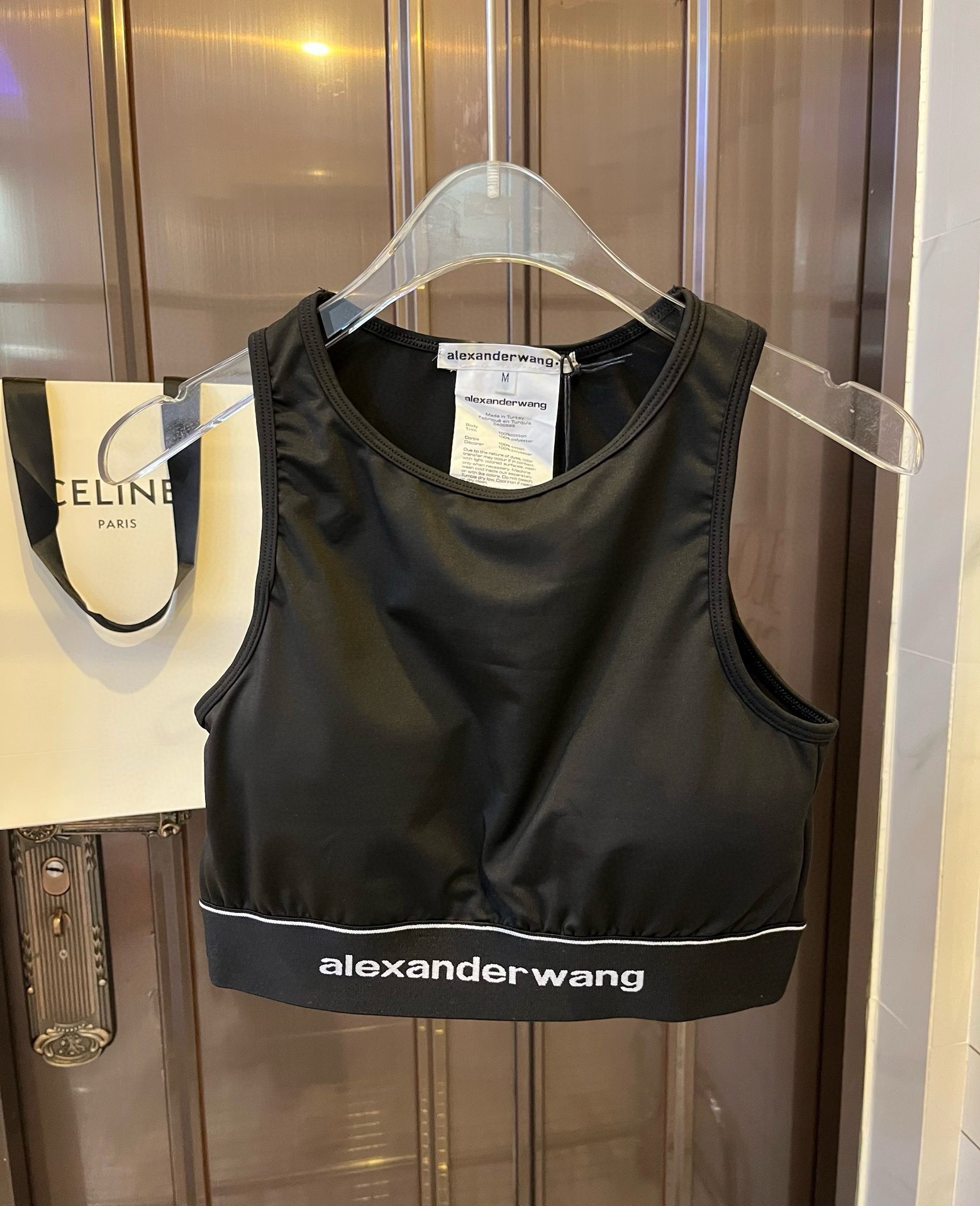 。
大王alexanderw wang新款高弹力健身瑜伽服运动套装~塑腰小背心 修身提臀显瘦打底裤脚  