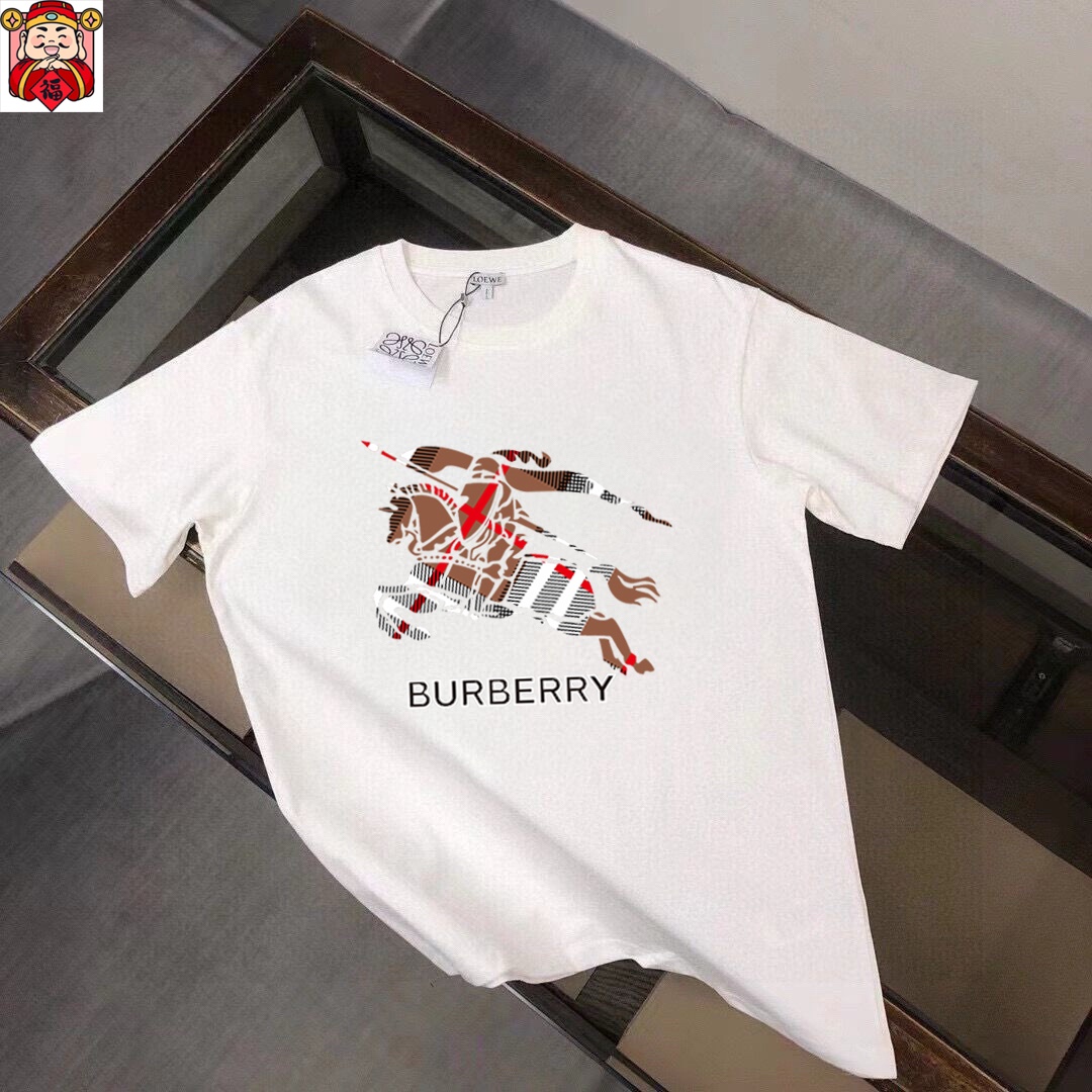 Burberry 品牌【BURBERRY 巴宝莉】(胖子福音) 男士休闲短袖T恤 2025春夏新品