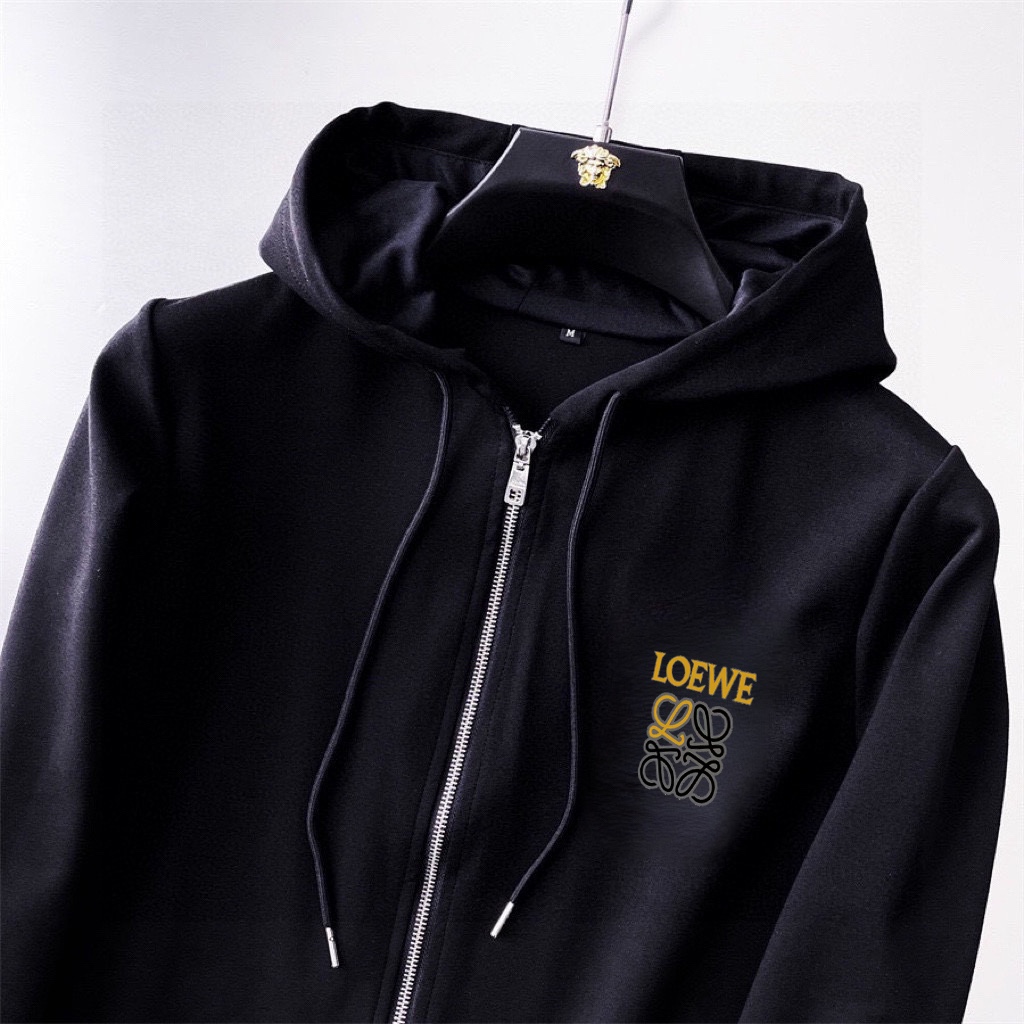 Loewe Inspired White Cotton Blend Hoodie and Sweatpants Set, Plus Size 7 i1740319215 6767 6