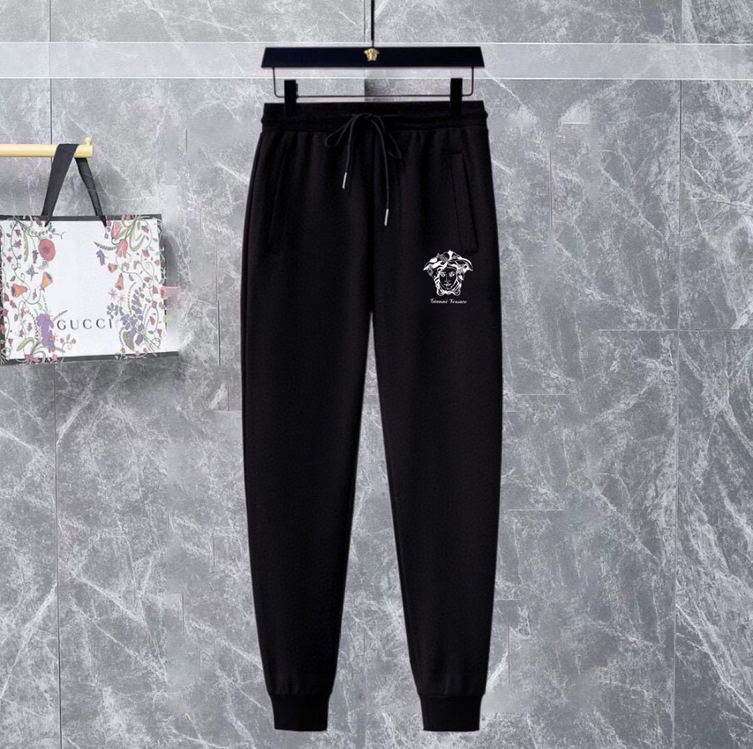 Versace Men's Black Cotton Blend Tracksuit with Medusa Logo 6 i1740319360 5050 5