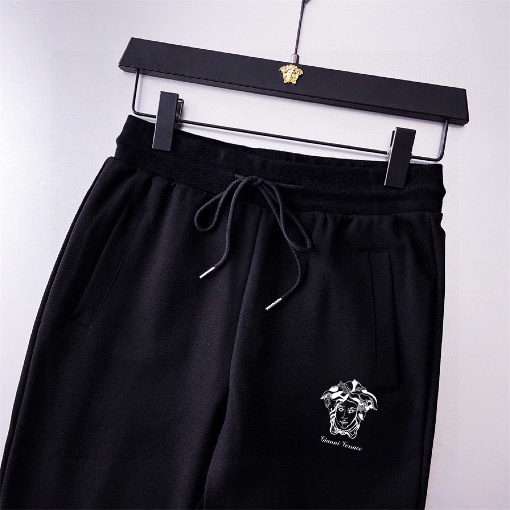 Versace Men's Black Cotton Blend Tracksuit with Medusa Logo 8 i1740319360 9516 7