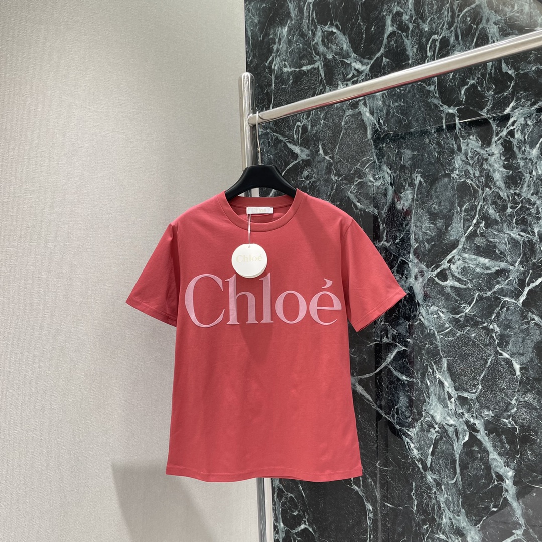 Chlo* 2025 Spring/Summer Women’s T-shirts: High-Quality, Brand-Conforming, Stylish Designs in Three Colors - 图片 2