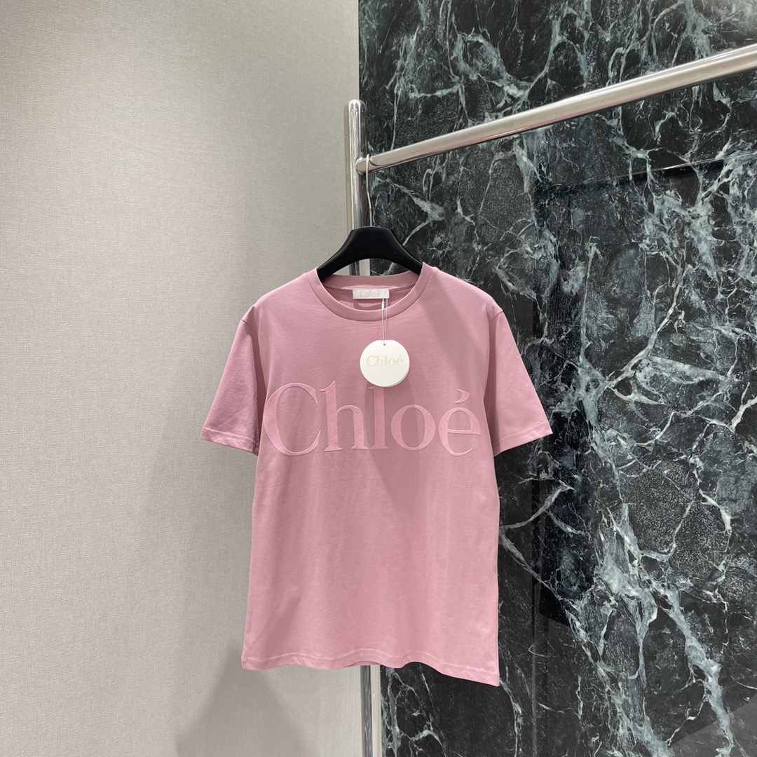 Chlo* 2025 Spring/Summer Women’s T-shirts: High-Quality, Brand-Conforming, Stylish Designs in Three Colors - 图片 3