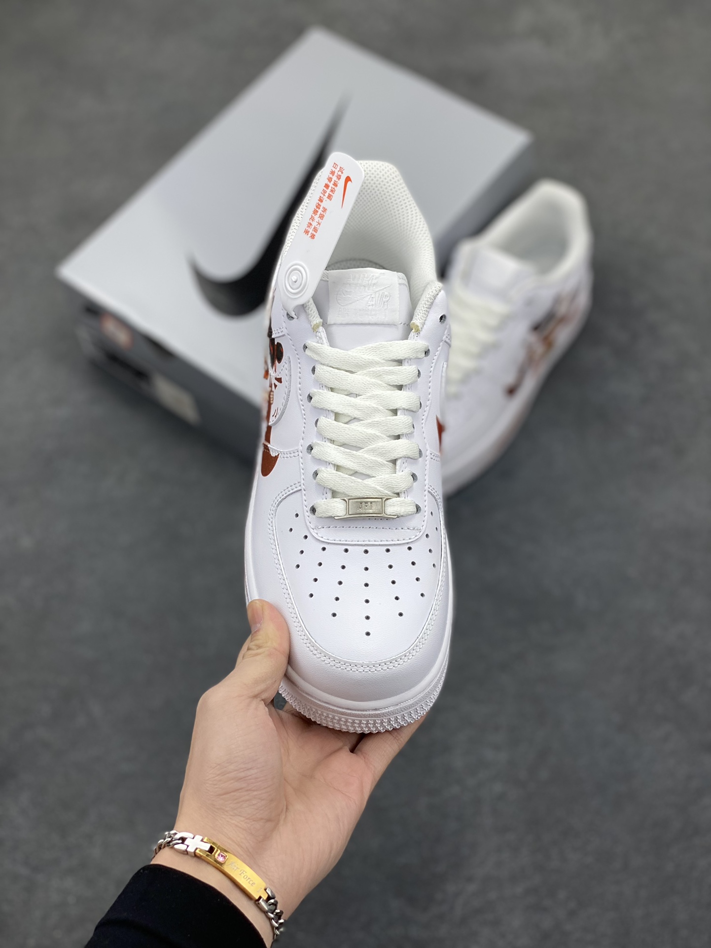 图片[2]-Nike Air Force 1 Low’07 中华动漫之哪吒闹海 空军一号低帮休闲板鞋 定制皮料 原厂3D打印 定制鞋盒 原楦原纸板 纯正空军版型 内置全掌气垫 货号：ZH0316-061 尺码：36 36.5 37.5 38 38.5 39 40 40.5 41 42 42.5 43 44 44.5 45-选品中心