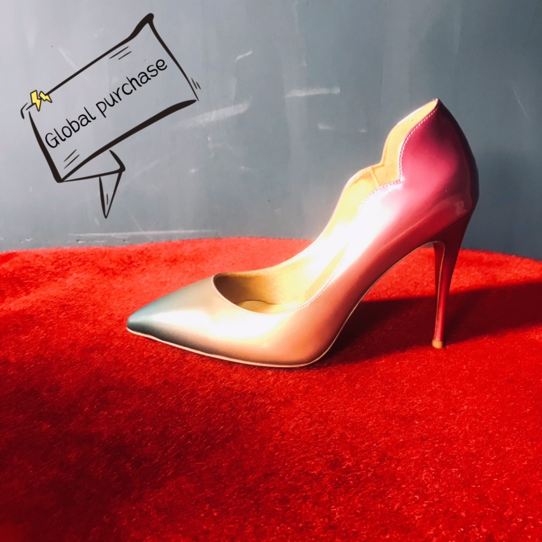 NO:100509,High-end customization 2025 spring and summer classic fan style series!  H10Cm, size 34-42. 9033- Fan gradient metal leather. Gold sheepskin. Official website synchronization. Customized models are not refundable or exchanged. Standard European code. Reference:9033- Color:gold/rose Material:patent leather Lining:fluorescent goat leather Heel height:10Cm Sole:leather sole Size:EUR 34-42 (US 4-11):,,christian louboutin,sheepskin19860909高端订制 2025春夏精典扇面款系列！ H10Cm,尺码34-42码. 9033－扇面渐变金属皮.金色羊皮里.官网同步.订制款不退不换 标准欧码. Reference:9033- Color:gold/rose Material:patent leather Lining:fluorescent goat leather Heel heigh:10Cm Sole:leather sole Size:EUR 34－42（US 4一11) :,,christian louboutin,sheepskin,Women's Shoes
