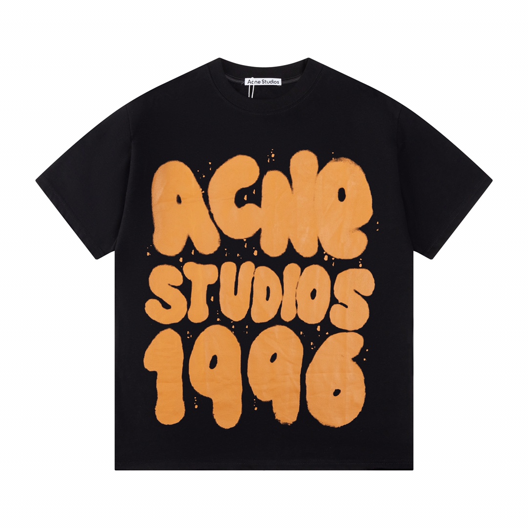 NO:123984,Acne 25ss new short-sleeved T-shirt 1996 letter printing technology uses high gram heavy fabric, a piece with super recognition, a must-approach for fashion experts, same style for men and women, code number XS S M L,,acne studios, T-shirt,tees, t-shirt,alexander wang19860909Acne 25ss新款短袖T恤 1996字母印花工艺 采用高克重布料 辨识度超高的一件 时尚达人必入 男女同款 码数XS S M L,,acne studios,T-shirt,tees，t-shirt,alexander wang,Men's clothing