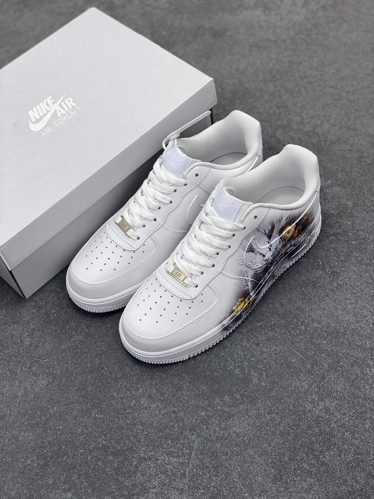 图片[8]-Air Force 1 Low 哪吒手绘涂鸦 原楦头原纸板 打造纯正空军版型 #专注外贸渠道 全掌内置蜂窝气垫 #原盒配件 原厂中底钢印、拉帮完美 货号：CW2288-111 尺码：36 36.5 37.5 38 38.5 39 40 40.5 41 42 42.5 43 44 44.5 45-选品中心