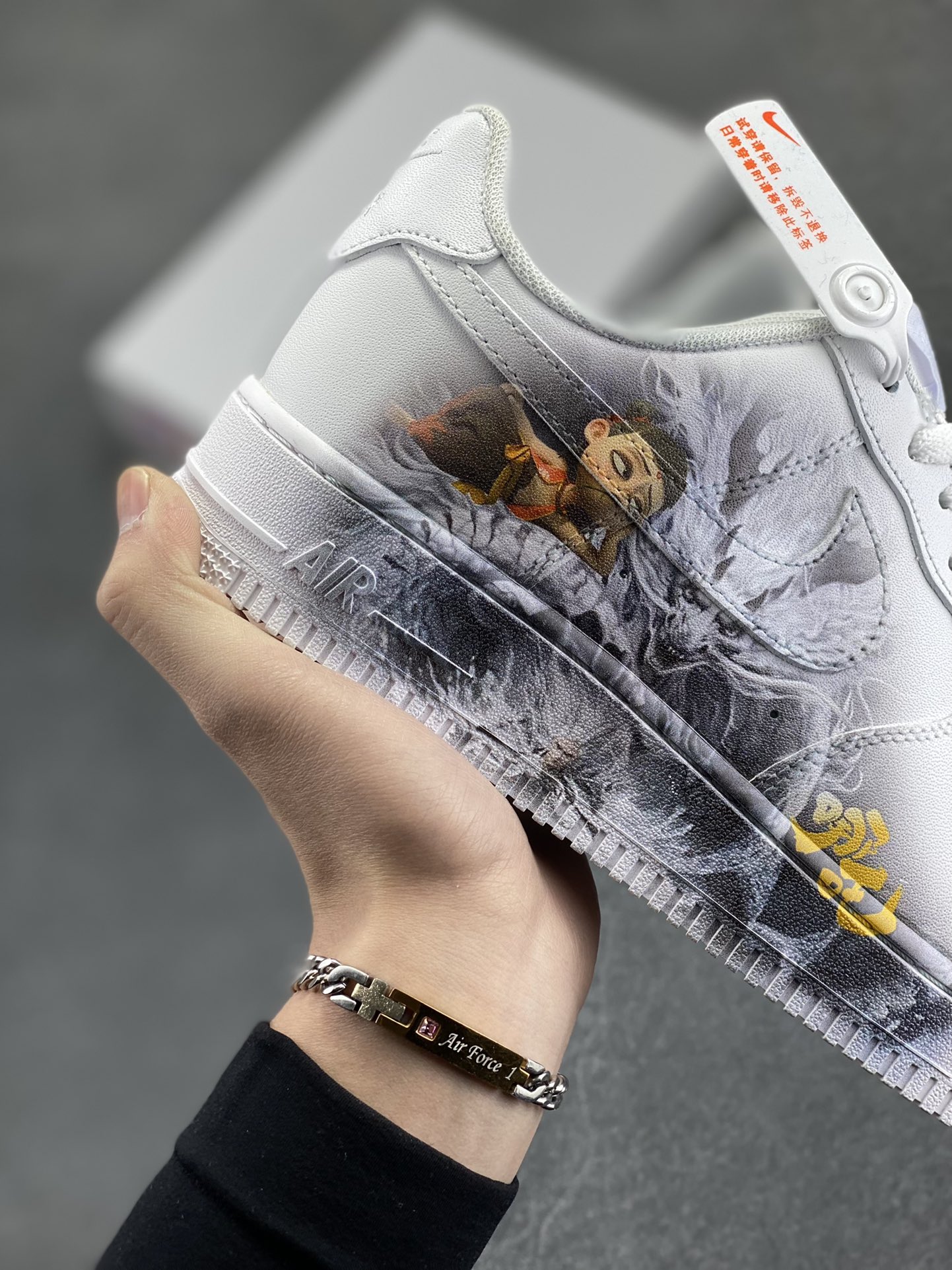 图片[6]-Air Force 1 Low 哪吒手绘涂鸦 原楦头原纸板 打造纯正空军版型 #专注外贸渠道 全掌内置蜂窝气垫 #原盒配件 原厂中底钢印、拉帮完美 货号：CW2288-111 尺码：36 36.5 37.5 38 38.5 39 40 40.5 41 42 42.5 43 44 44.5 45-选品中心