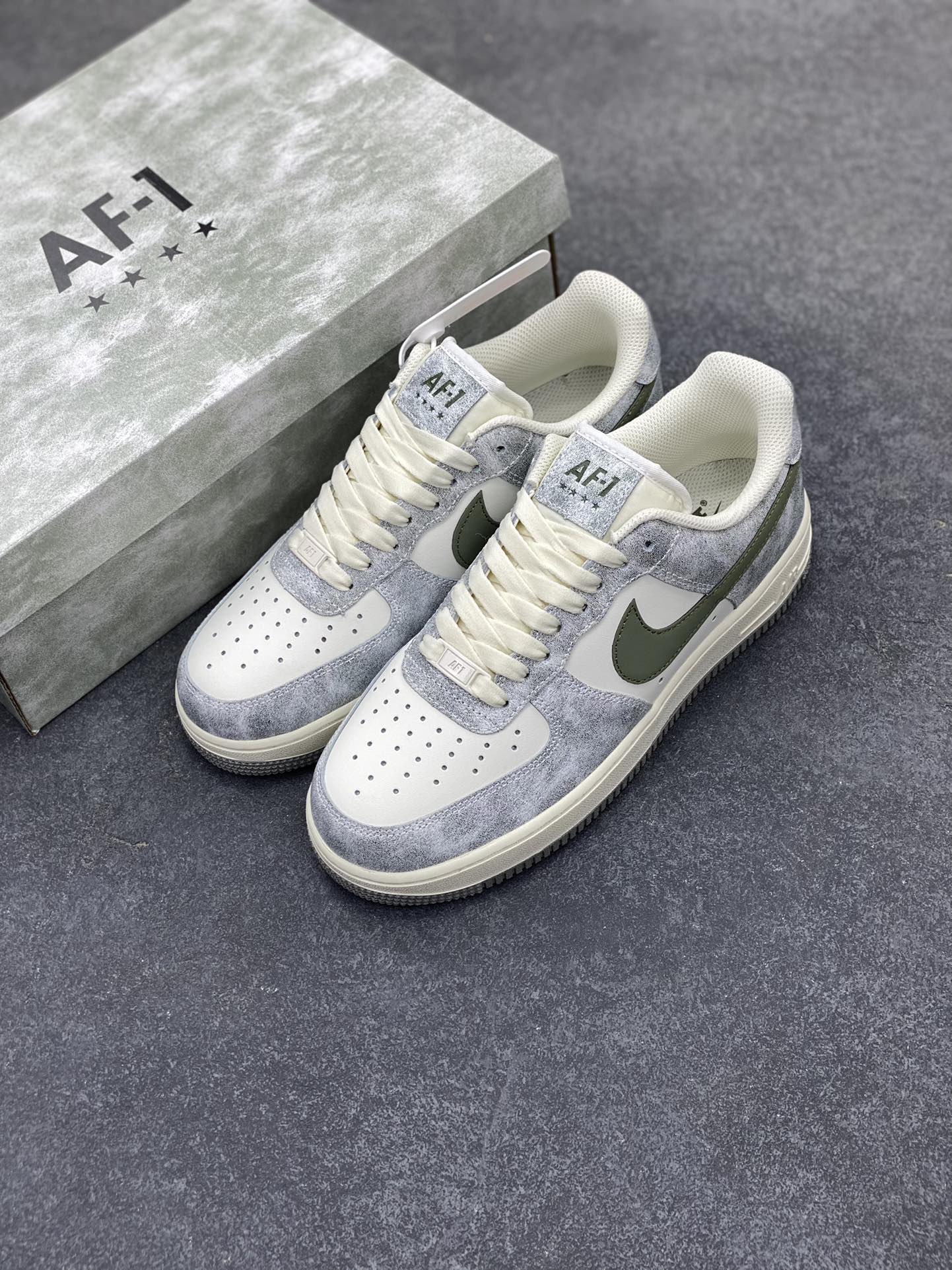图片[8]-Nike Air Force 1 Low ’07 岩石绿 配色 空军一号低帮休闲板鞋 原厂定制皮料 定制鞋盒 原楦原纸板 纯正版型 正品NFC感应芯片 高清洁度 内置全掌气垫 货号：BL5866-906 尺码：36 36.5 37.5 38 38.5 39 40 40.5 41 42 42.5 43 44 44.5 45-选品中心