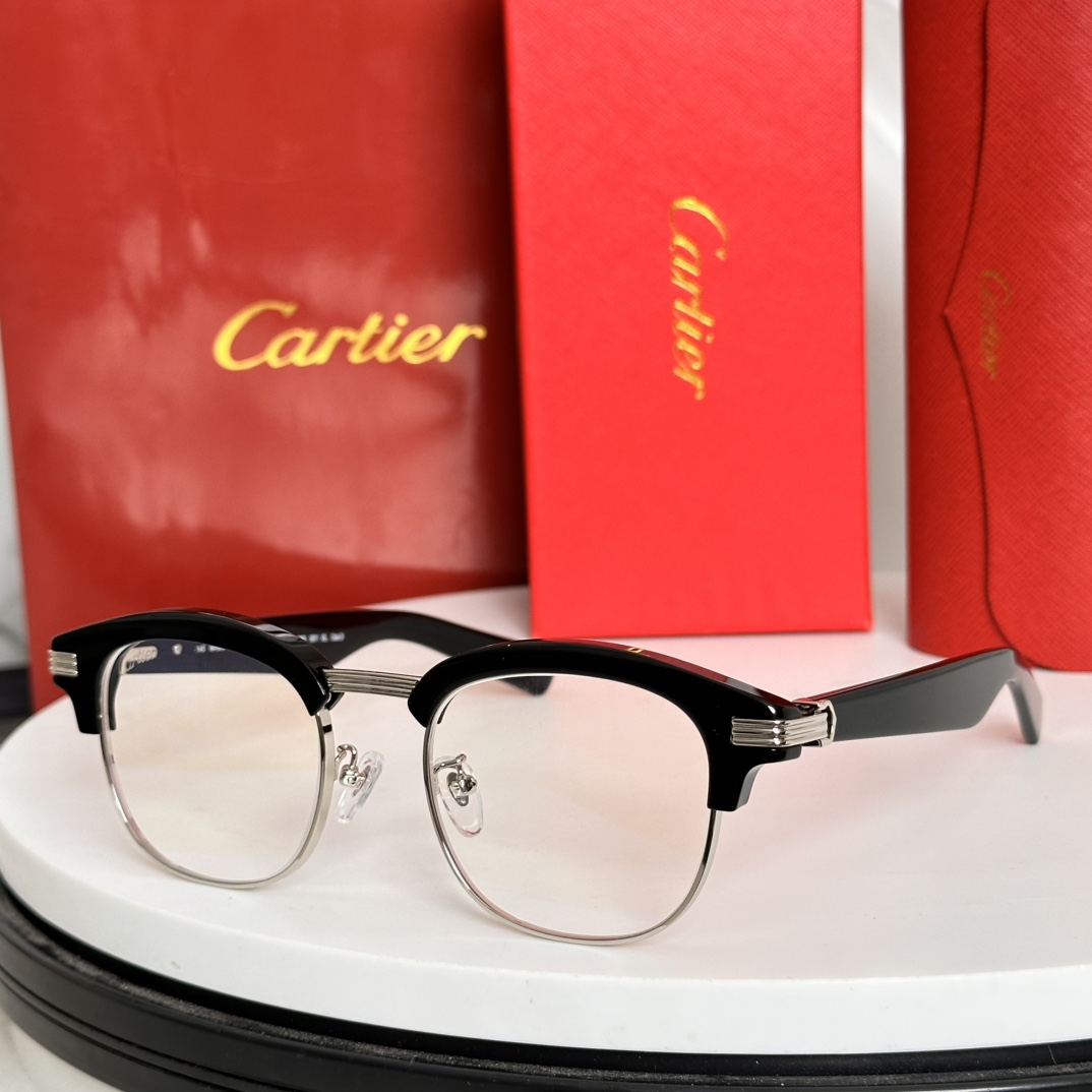  ‼️PREMIÈRE DE CARTIE*经典复古太阳眼镜，醋酸纤维和抛光镀金饰面金属，标志性定制铰链