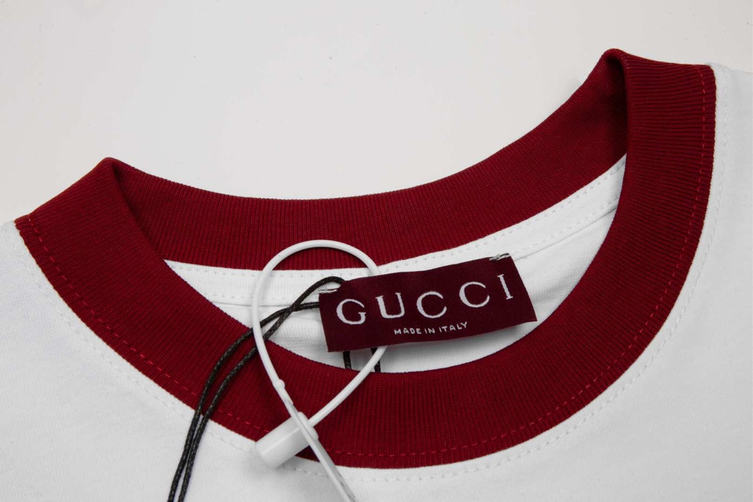 古驰/Gucci 夏季新款 小蓝蛇印花圆领短袖T恤
