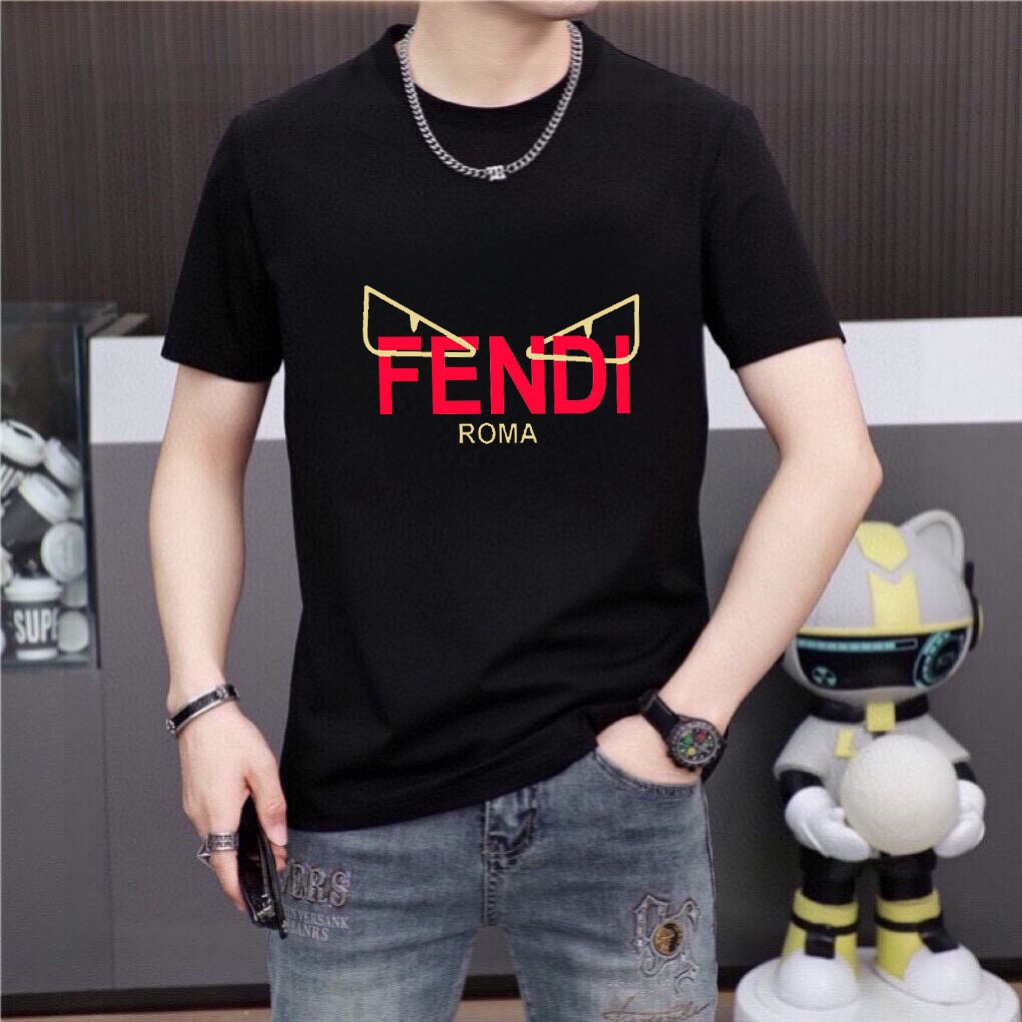 Fendi 品牌【FENDI 芬迪】(胖子福音) 男士休闲短袖T恤 2025春夏新品
