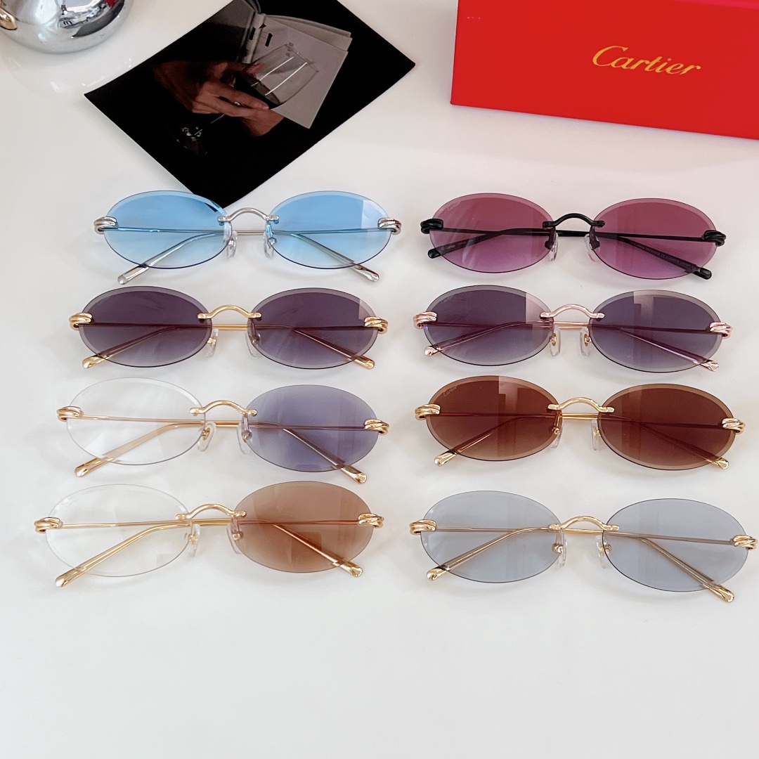  Cartier
MODEL：CT0565S
SIZE60口16
🔝🔝 变色➕30