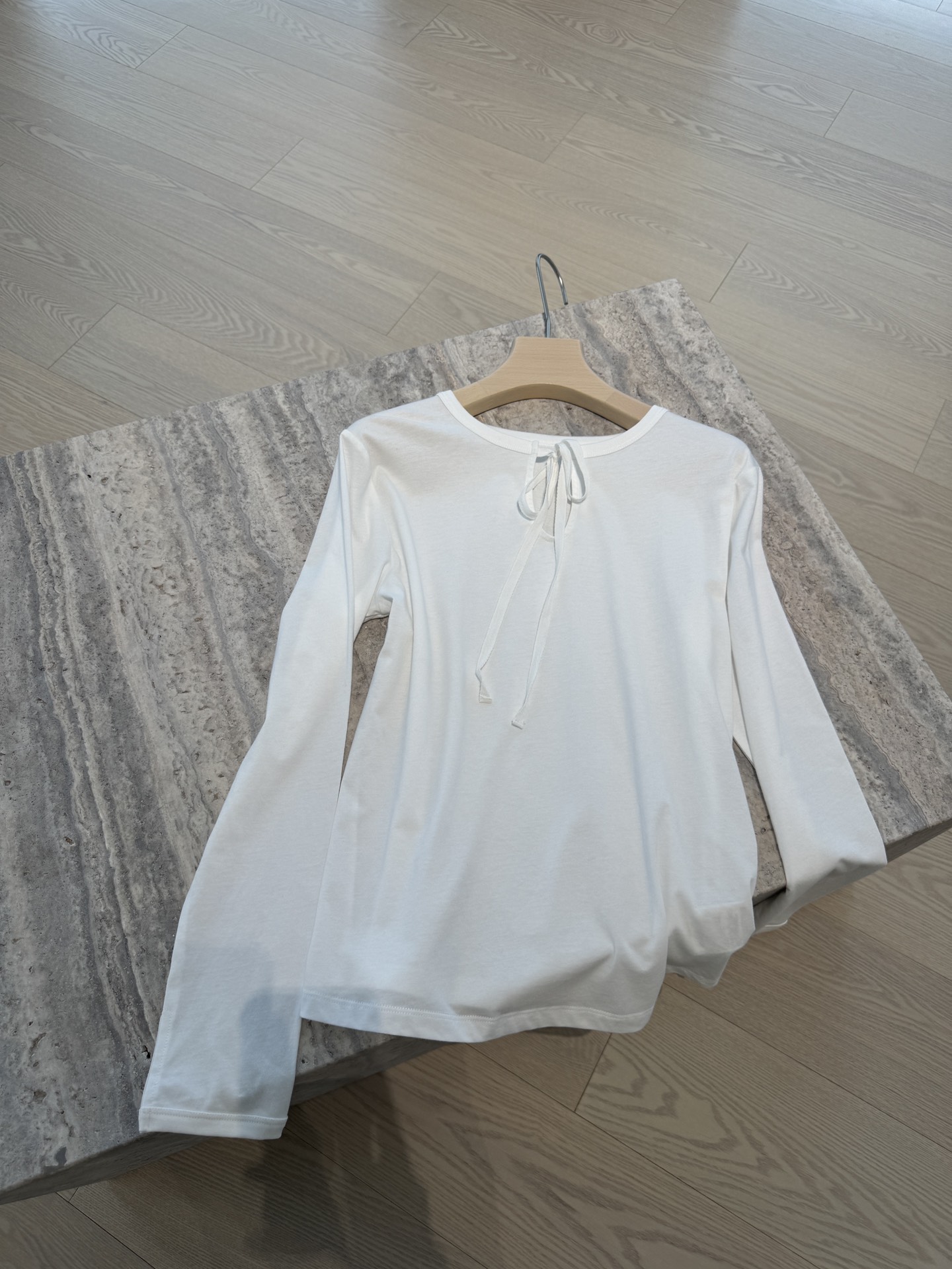 NO:312864,YS｜ Spring and summer new style streamer long sleeve T baby cotton touch SML, alexander wang19860909YS｜ 春夏新款 飘带长袖T 婴儿棉触感 SML,,alexander wang,Women's clothing