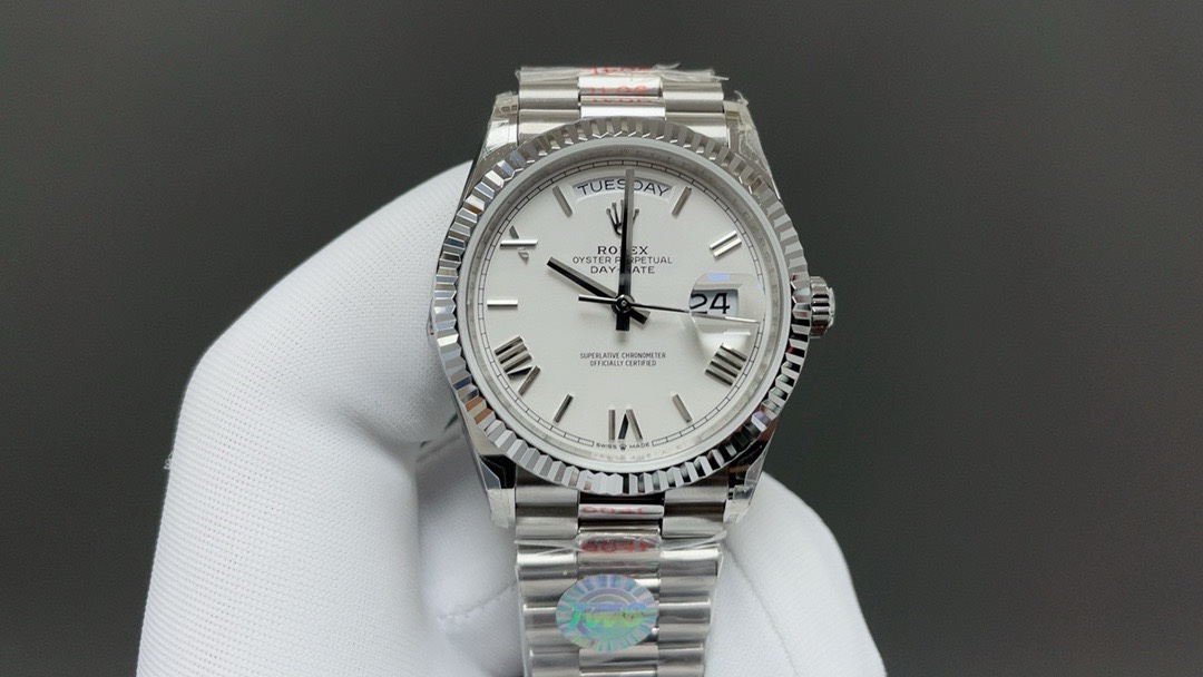 NO:392742,Recommended today Rolex Weekly Calendar Type White Shell White 36mm Machine Top Quality Shipping Real Shot, Rolex19860909今日推荐劳力士 星期日历型 白壳白36mm 机 顶级品质 出货实拍,,rolex,Watch