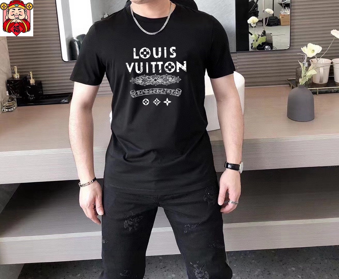 Louis Vuitton 品牌【LV 路易威登】(胖子福音) 男士休闲短袖T恤 2025春夏新品