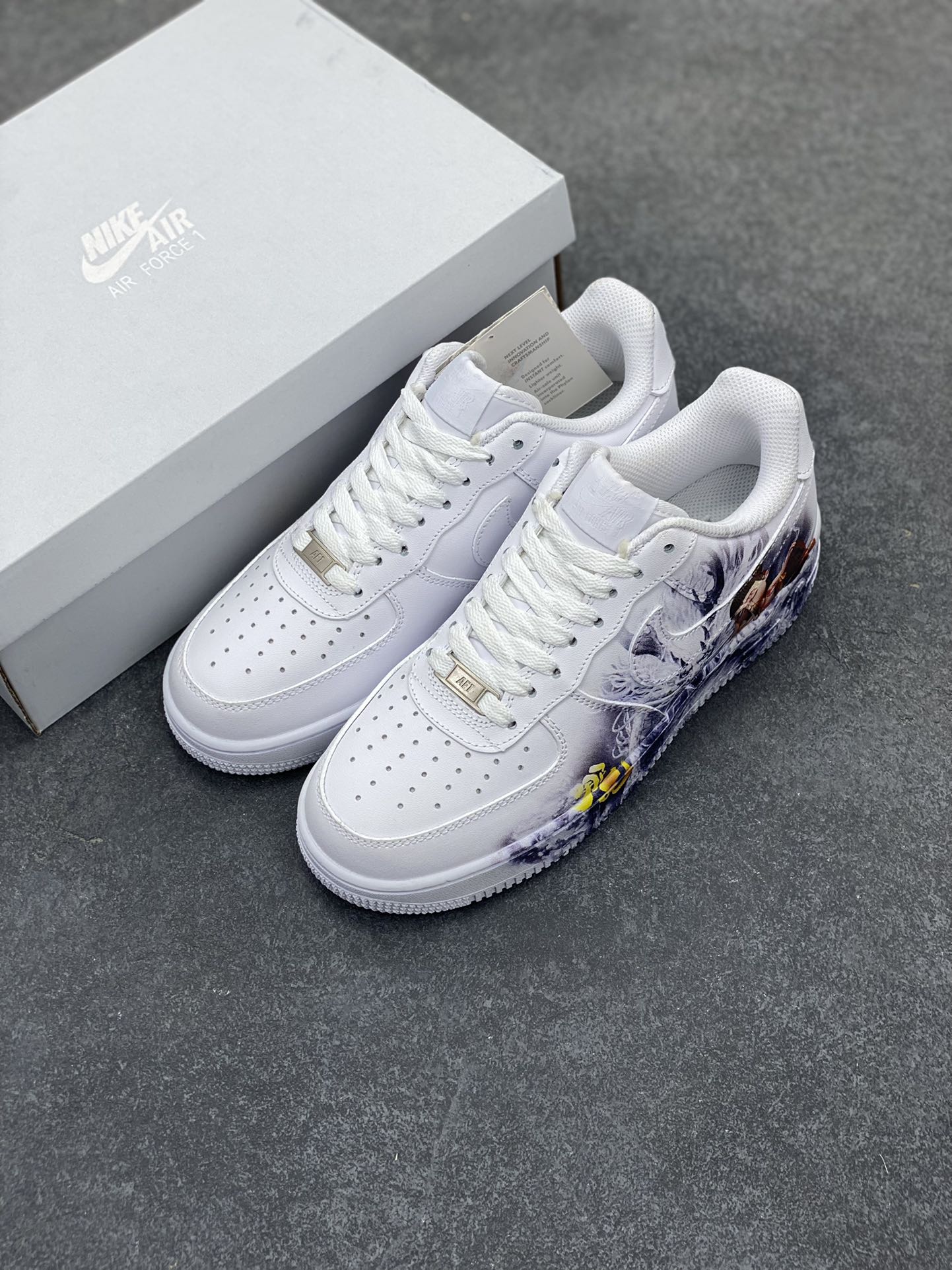 图片[8]-Air Force 1 Low 哪吒手绘涂鸦 原楦头原纸板 打造纯正空军版型 #专注外贸渠道 全掌内置蜂窝气垫 #原盒配件 原厂中底钢印、拉帮完美 货号：CW2288-111 尺码：36 36.5 37.5 38 38.5 39 40 40.5 41 42 42.5 43 44 44.5 45-选品中心